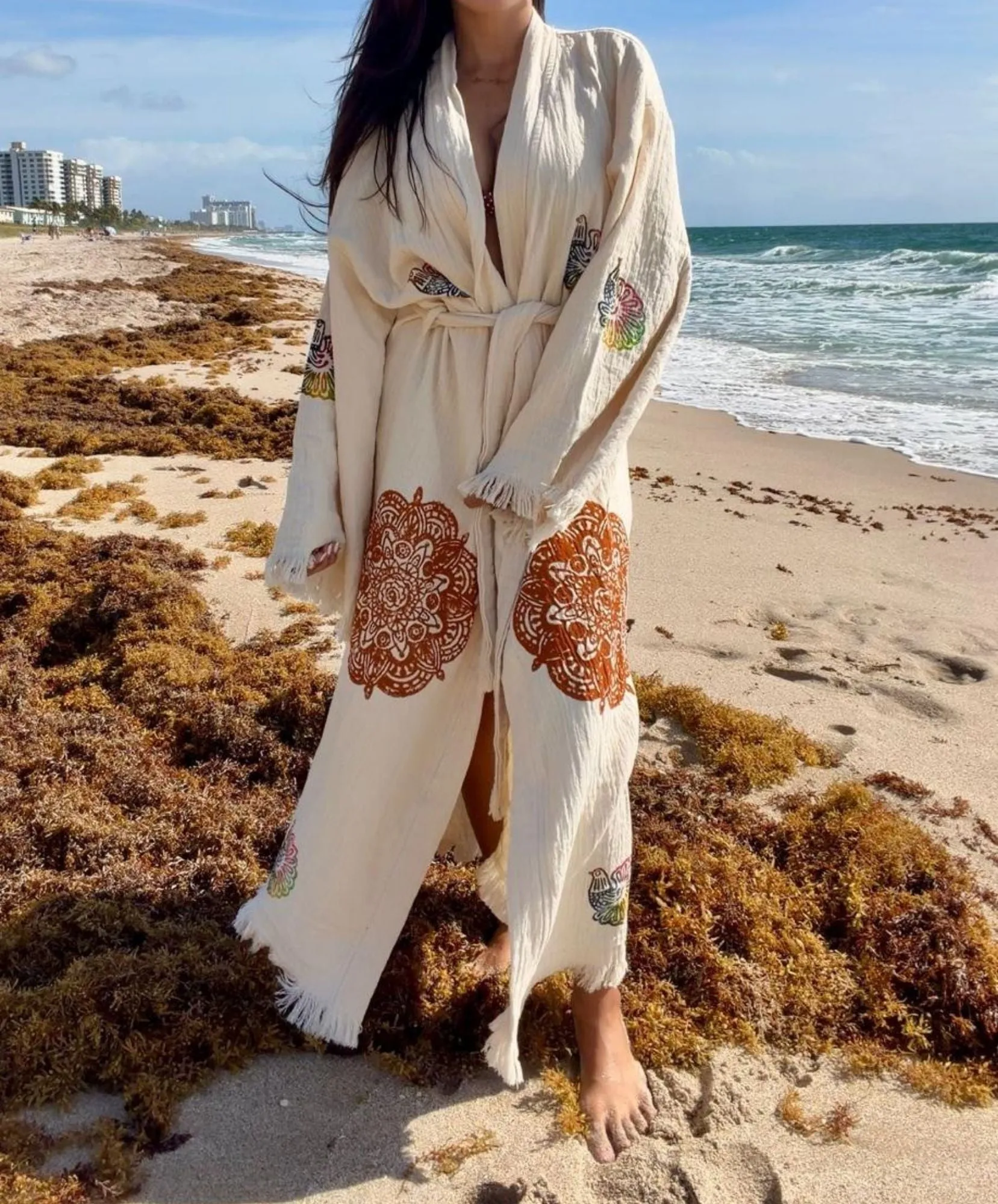 Covered Up Swimwear Robe in Organic Cotton sold by Miyaw Fashion product image thumbnail 4