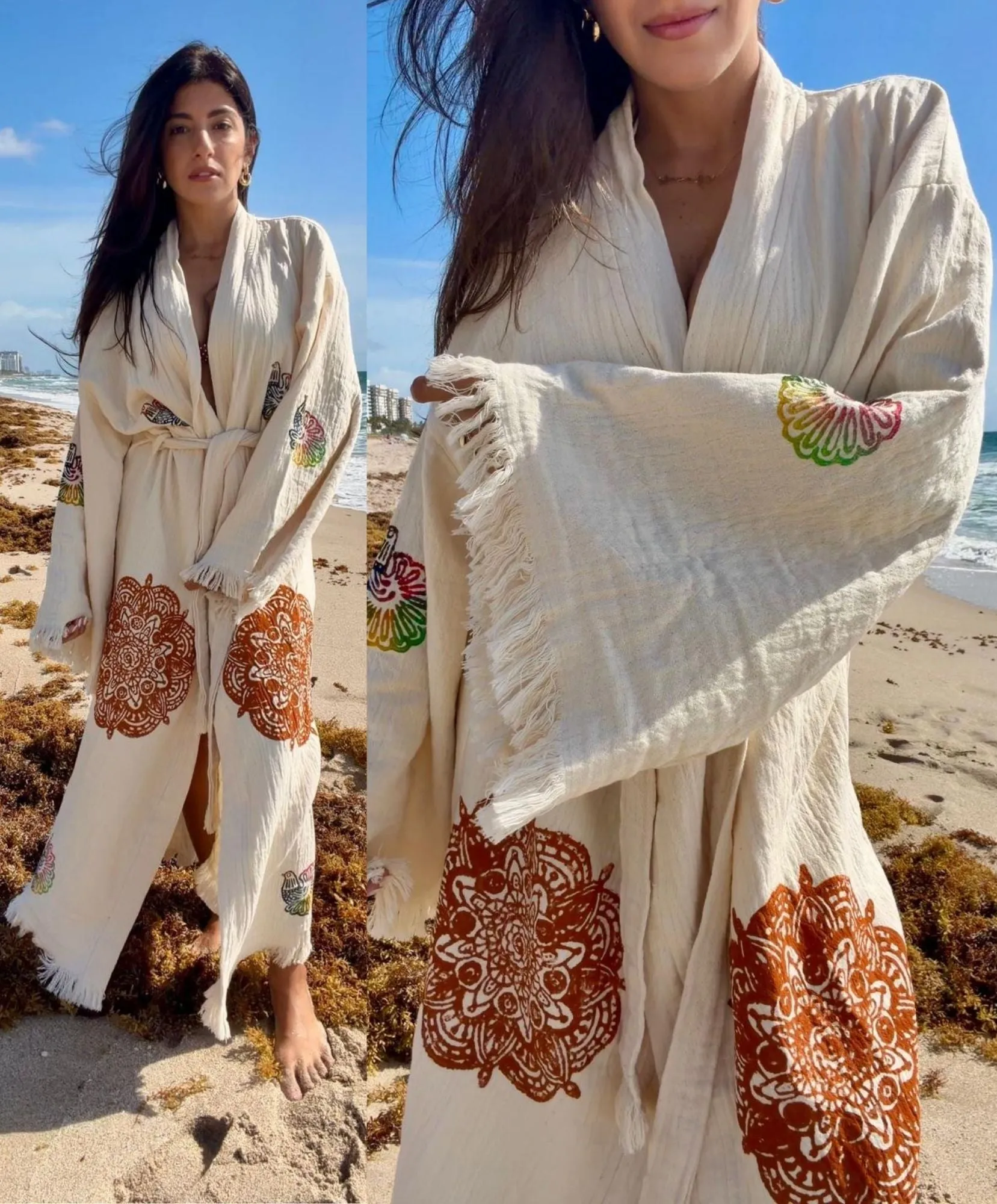 Covered Up Swimwear Robe in Organic Cotton sold by Miyaw Fashion