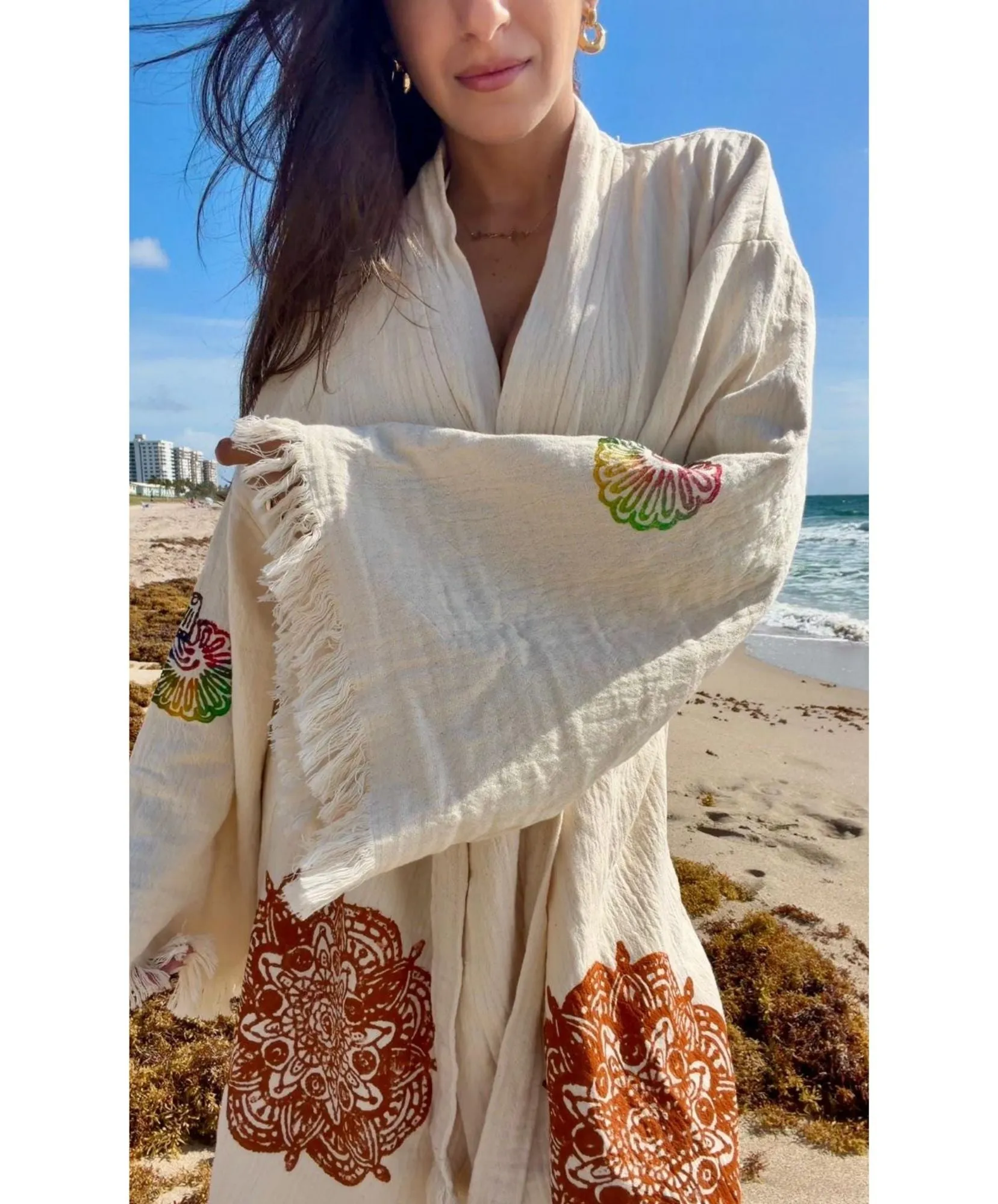 Covered Up Swimwear Robe in Organic Cotton sold by Miyaw Fashion product image thumbnail 5