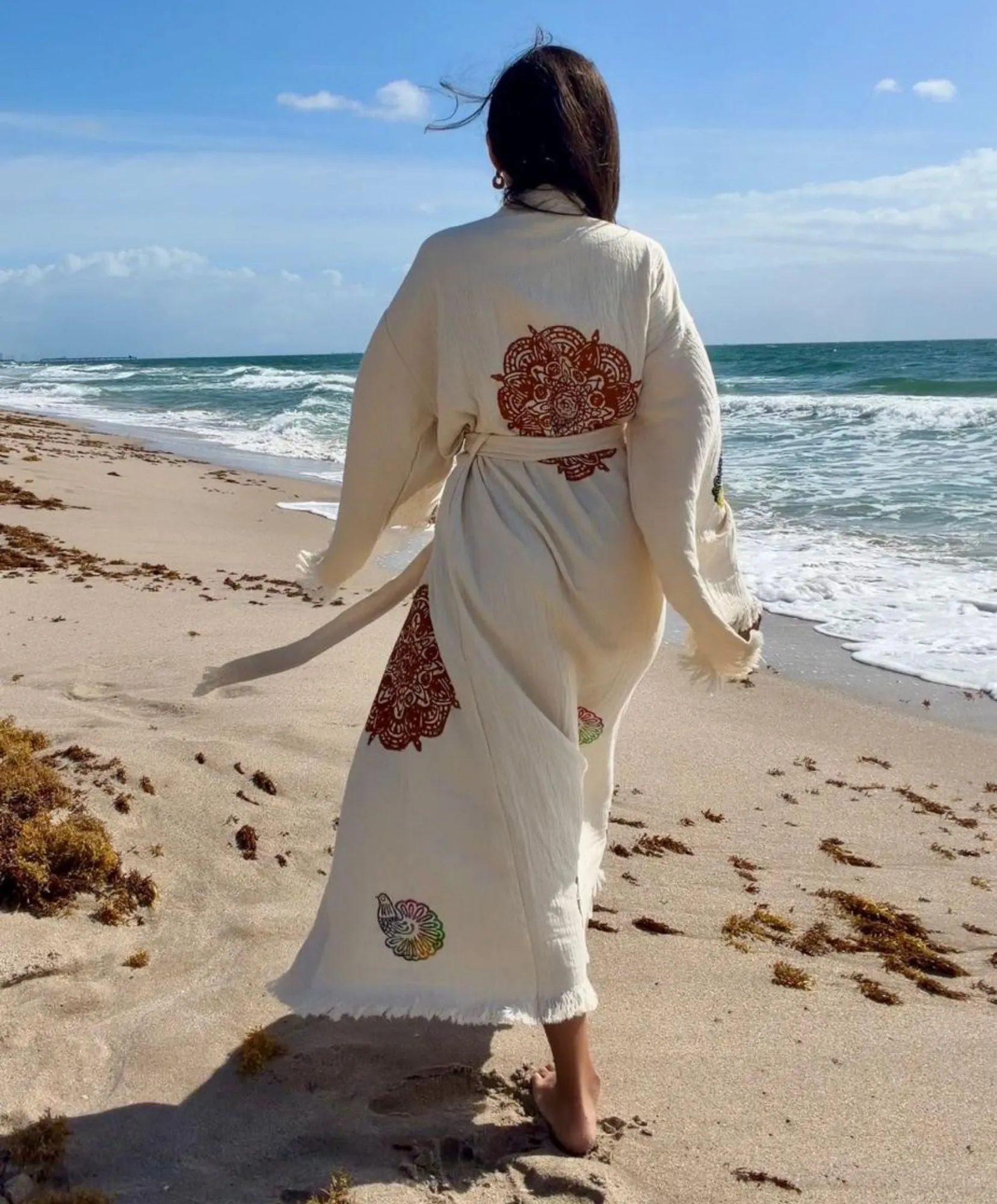 Covered Up Swimwear Robe in Organic Cotton sold by Miyaw Fashion product image thumbnail 2
