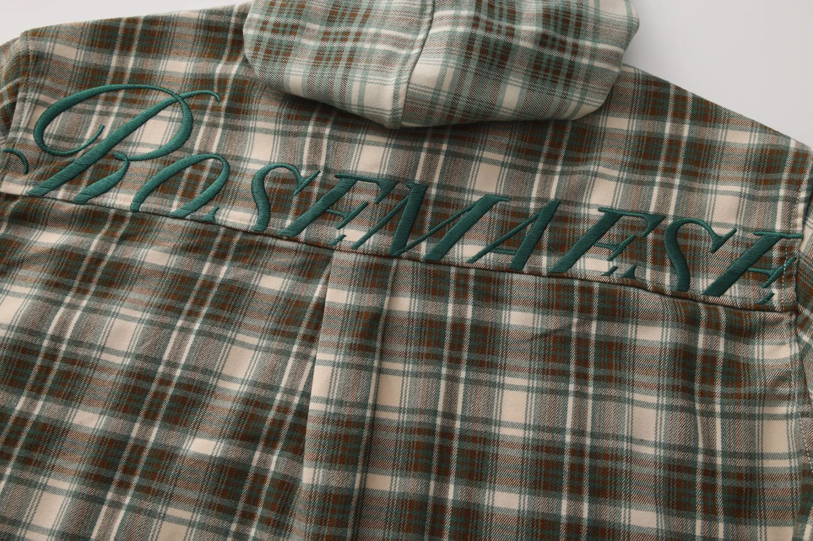 Study Break Hooded Plaid Shirt - Green sold by ROSEMA.ESE product image thumbnail 5