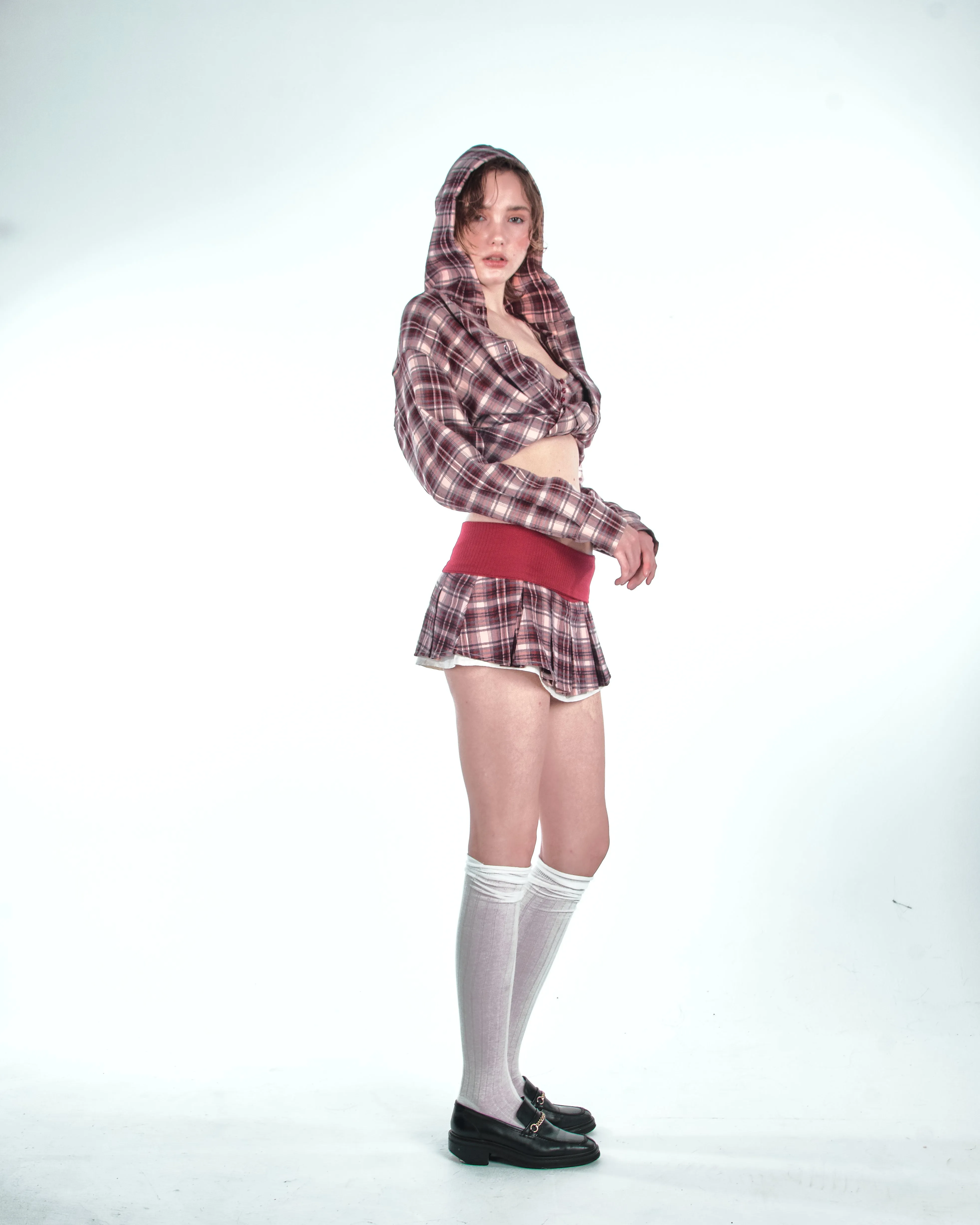 Detention Tease Plaid Mini Skirt - Red sold by ROSEMA.ESE product image thumbnail 3