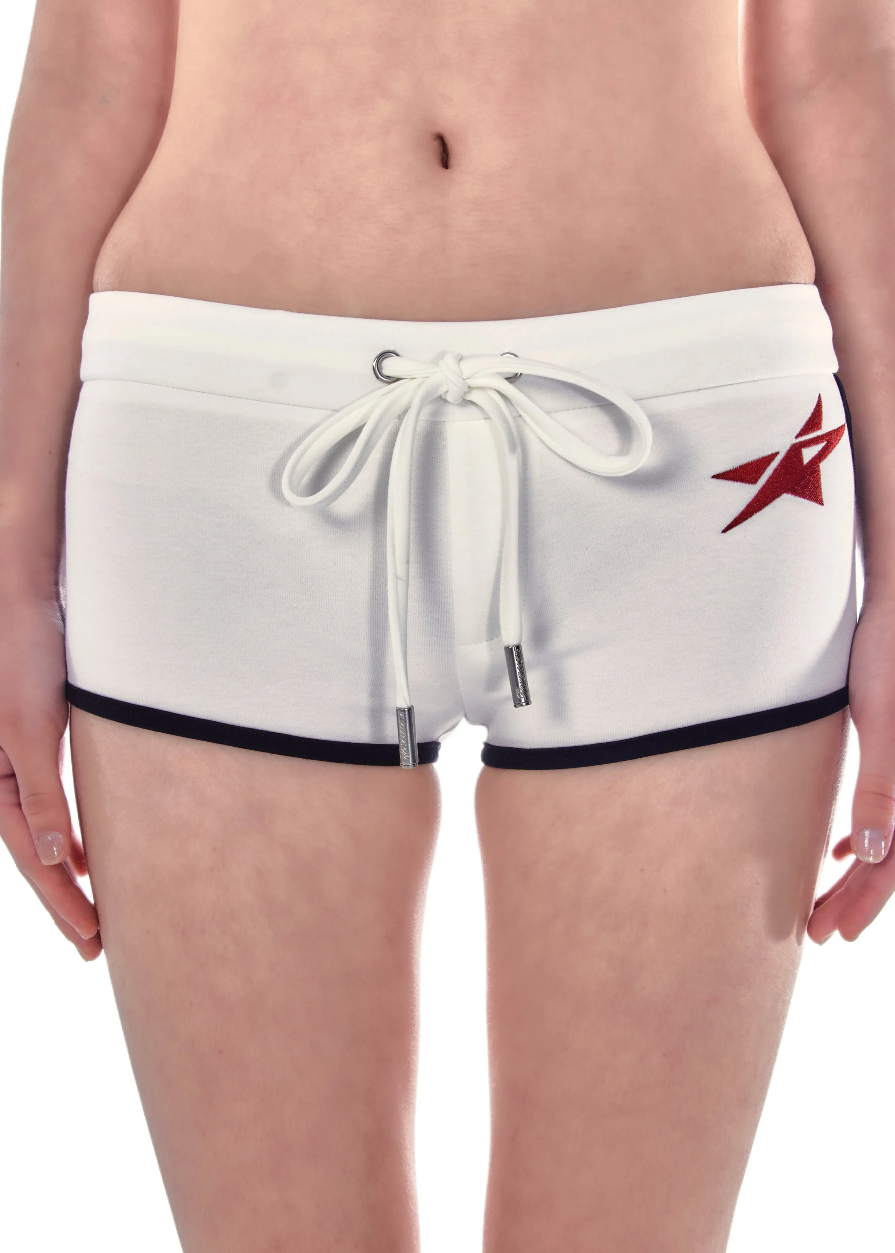 Studio Star Mini Shorts - White sold by ROSEMA.ESE