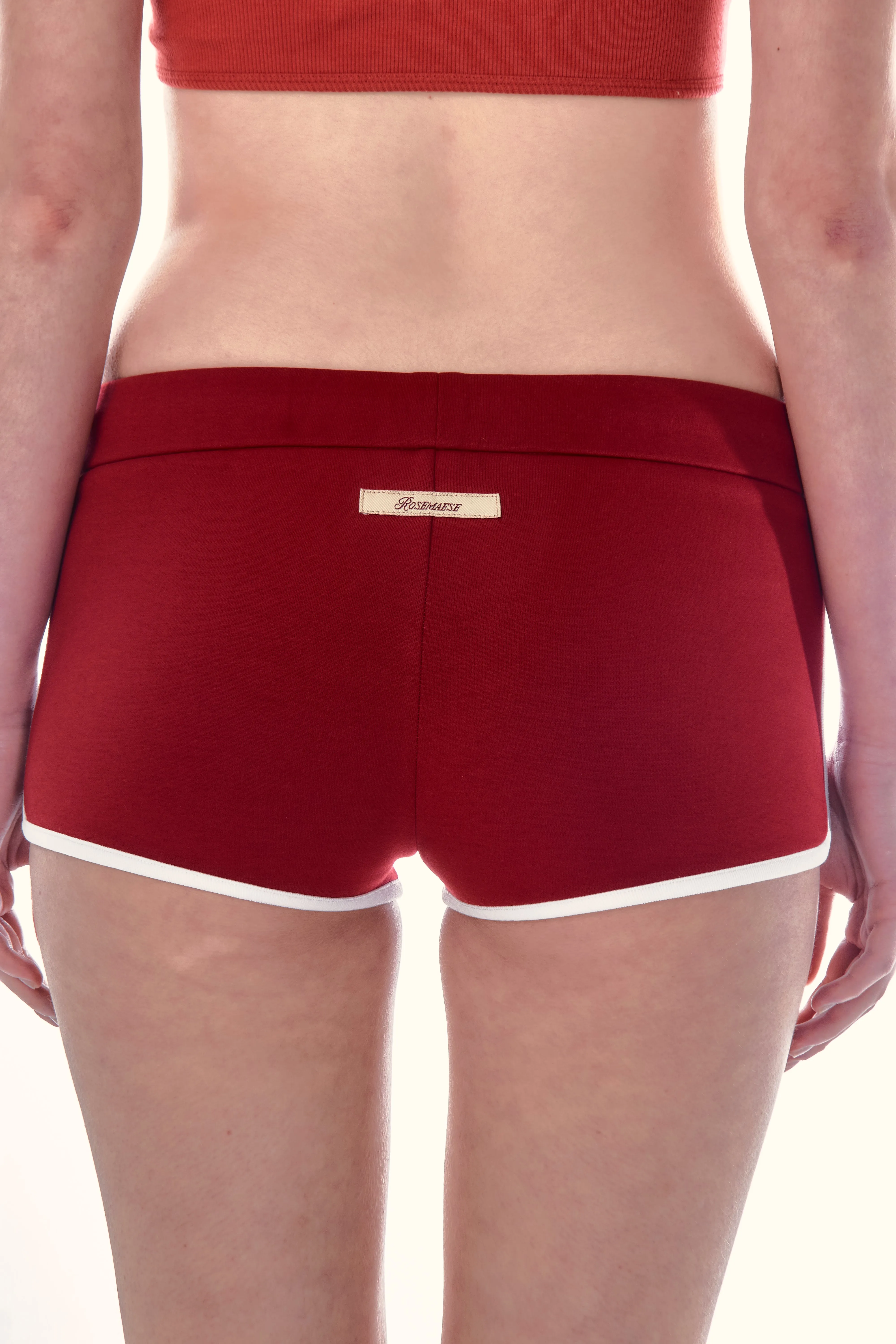 Studio Star Mini Shorts - Red sold by ROSEMA.ESE product image thumbnail 4