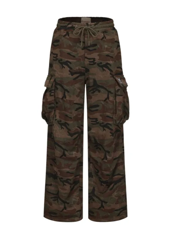 Cotton Parachute Pants - Dark Camo sold by ROSEMA.ESE