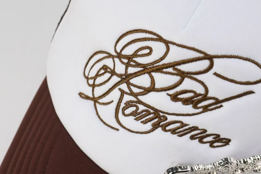 Silver Rose Pin Baseball Cap - Brown sold by ROSEMA.ESE product image thumbnail 4