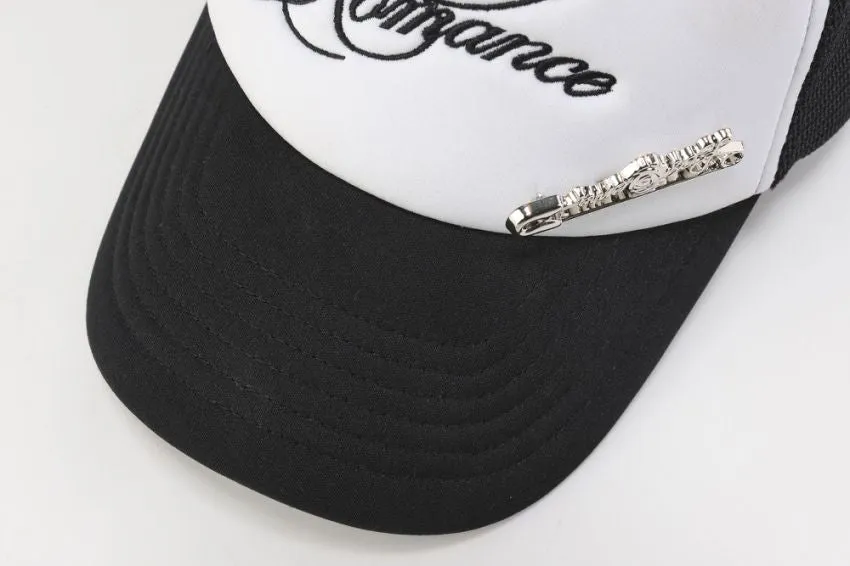 Silver Rose Pin Baseball Cap - Black sold by ROSEMA.ESE product image thumbnail 2