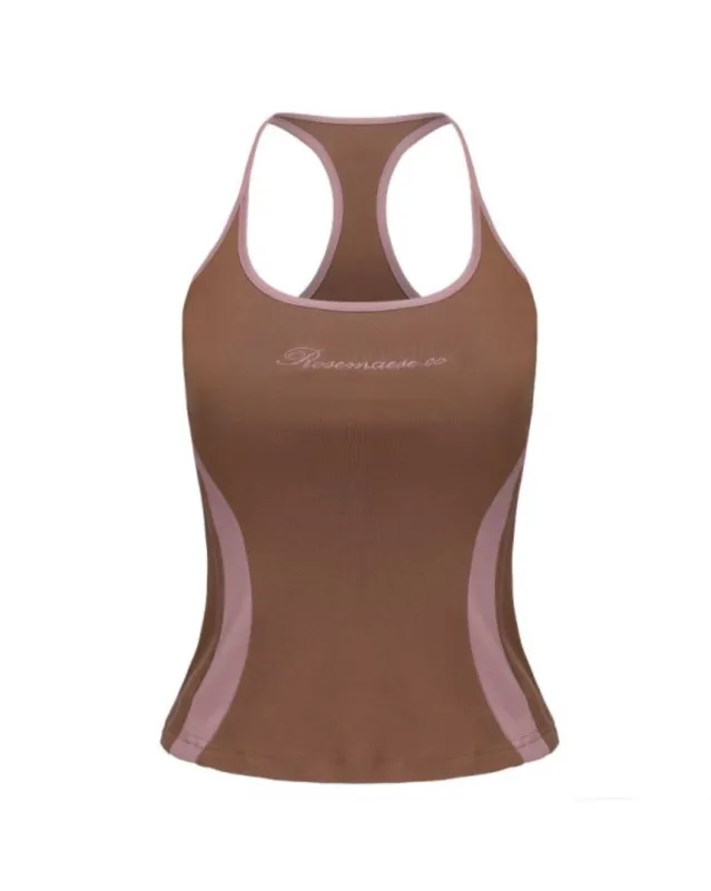 Seamed Halter Top - Brown sold by ROSEMA.ESE