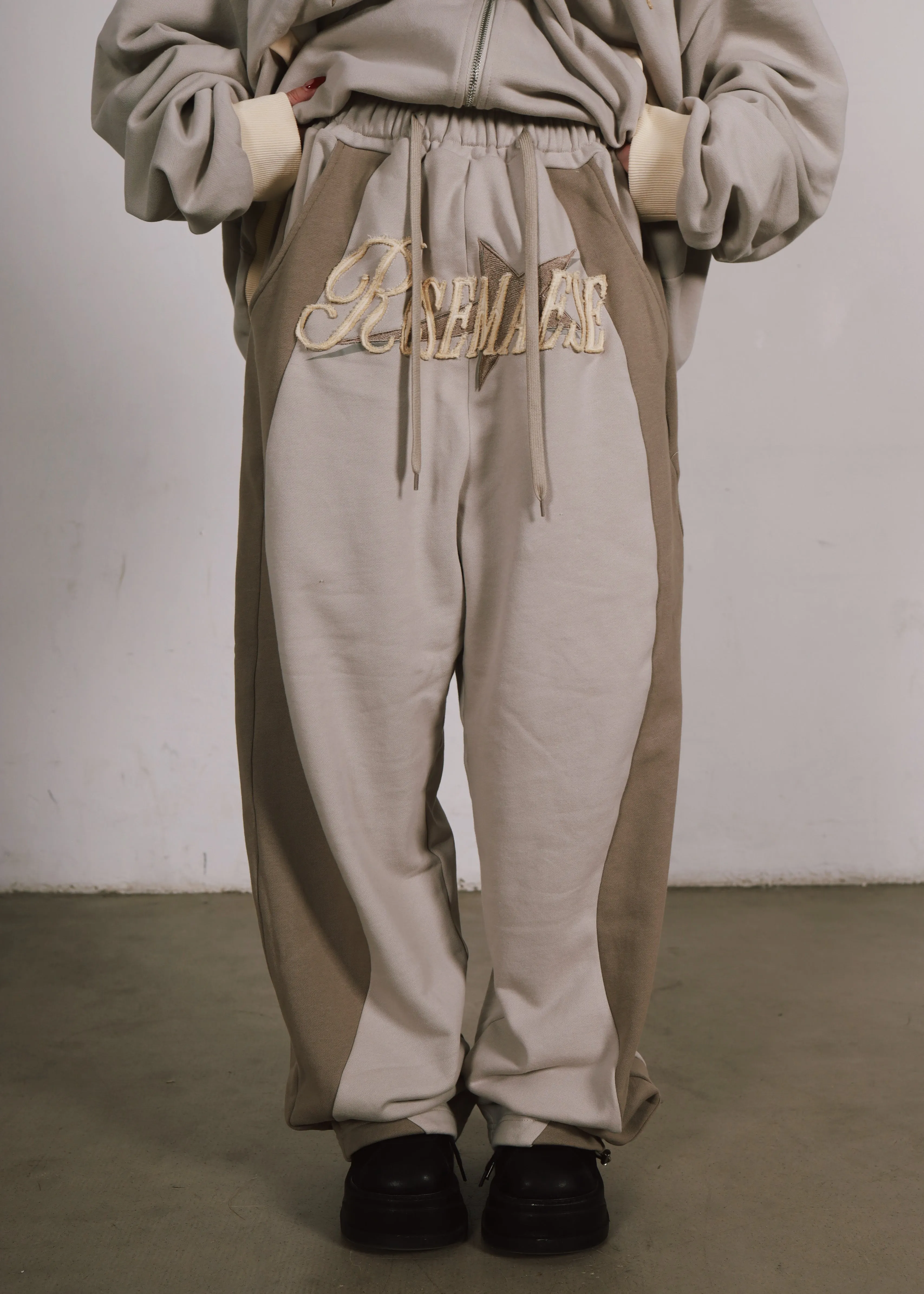 Patchwork Sport Pants - Grey sold by ROSEMA.ESE