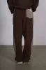 Patchwork Sport Pants - Brown sold by ROSEMA.ESE