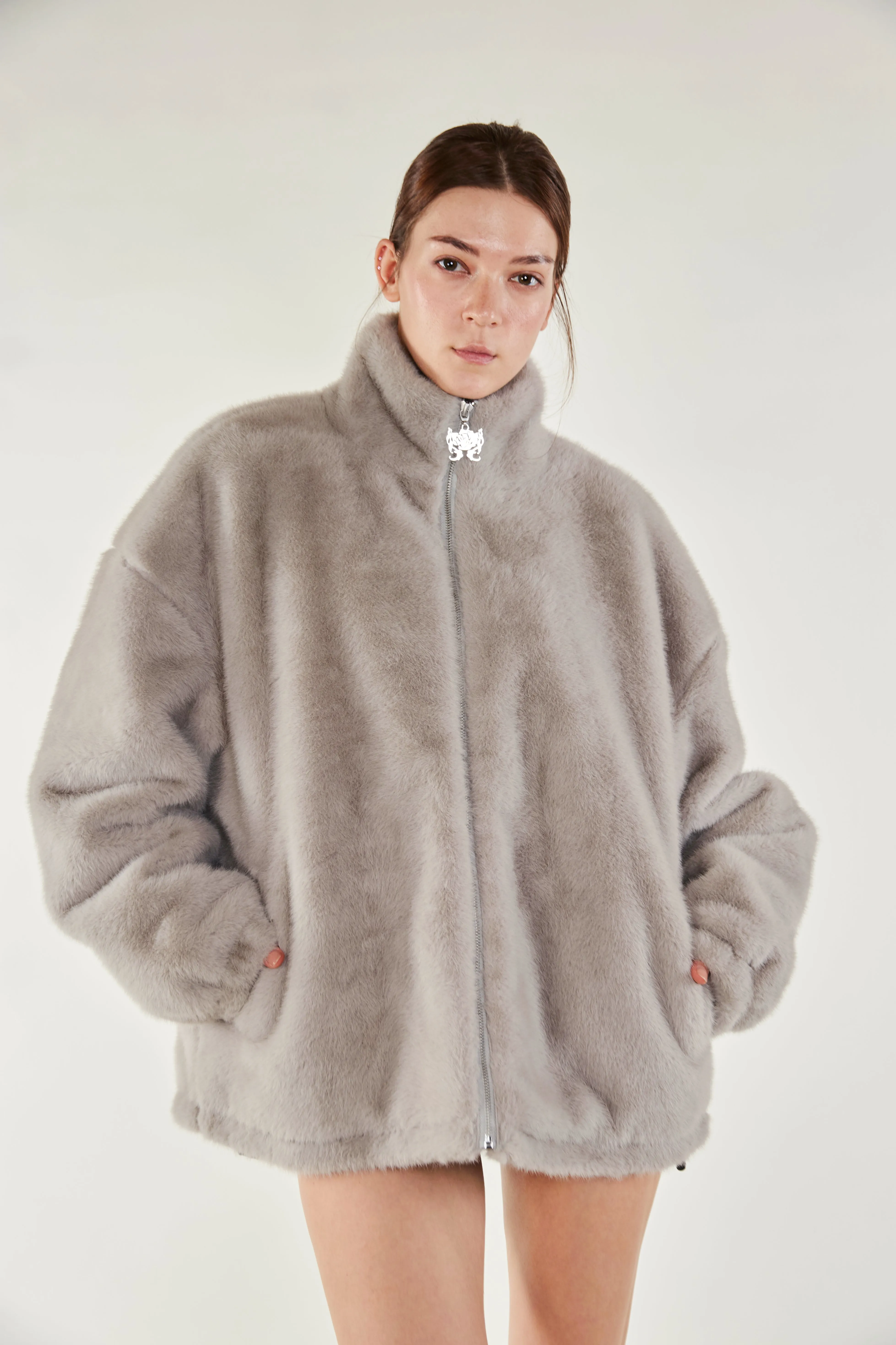 Cozy Darling Fur Coat - Grey sold by ROSEMA.ESE product image thumbnail 2