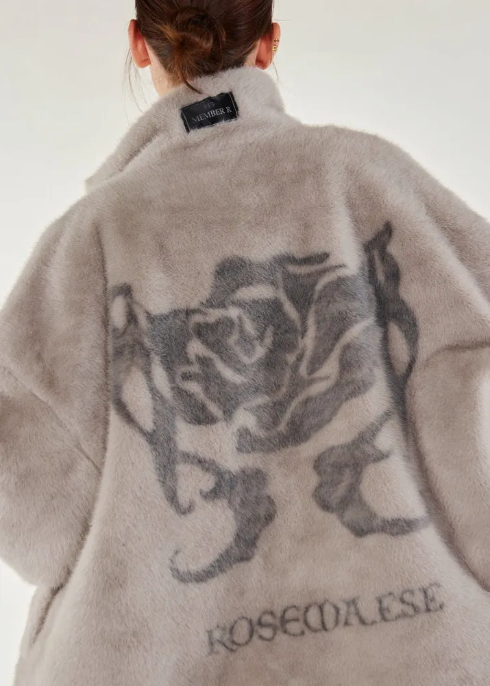 Cozy Darling Fur Coat - Grey sold by ROSEMA.ESE