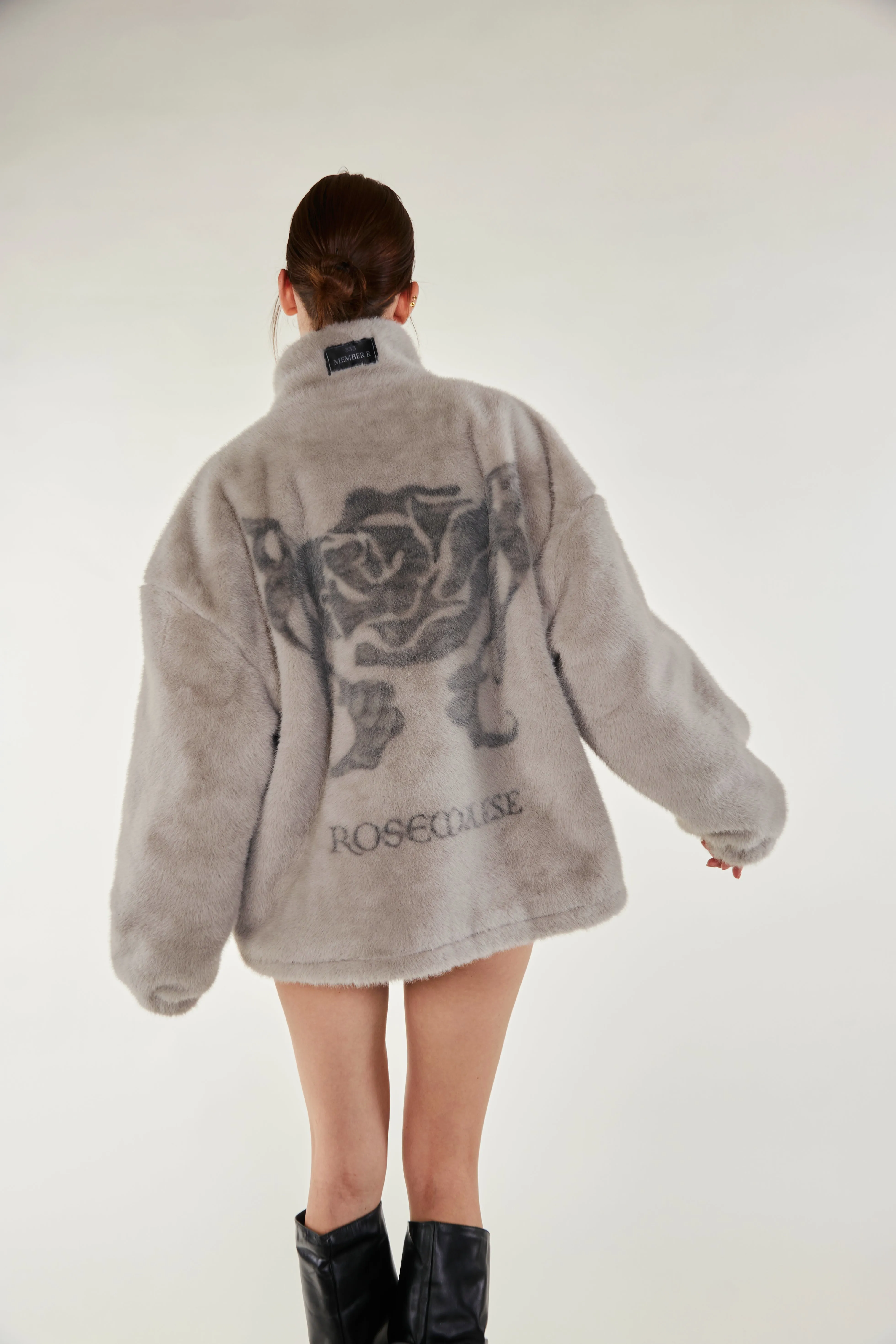 Cozy Darling Fur Coat - Grey sold by ROSEMA.ESE product image thumbnail 3