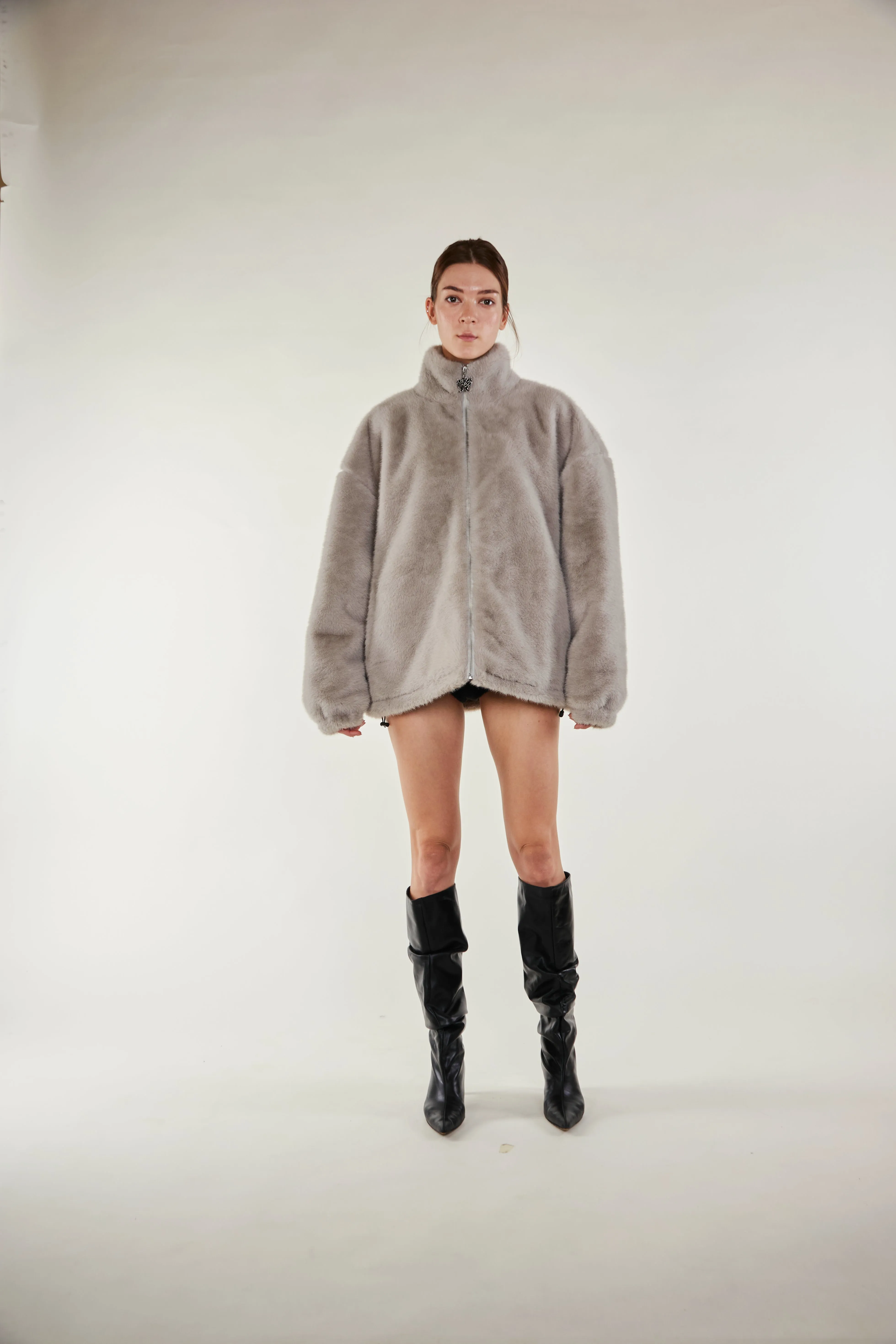 Cozy Darling Fur Coat - Grey sold by ROSEMA.ESE product image thumbnail 5