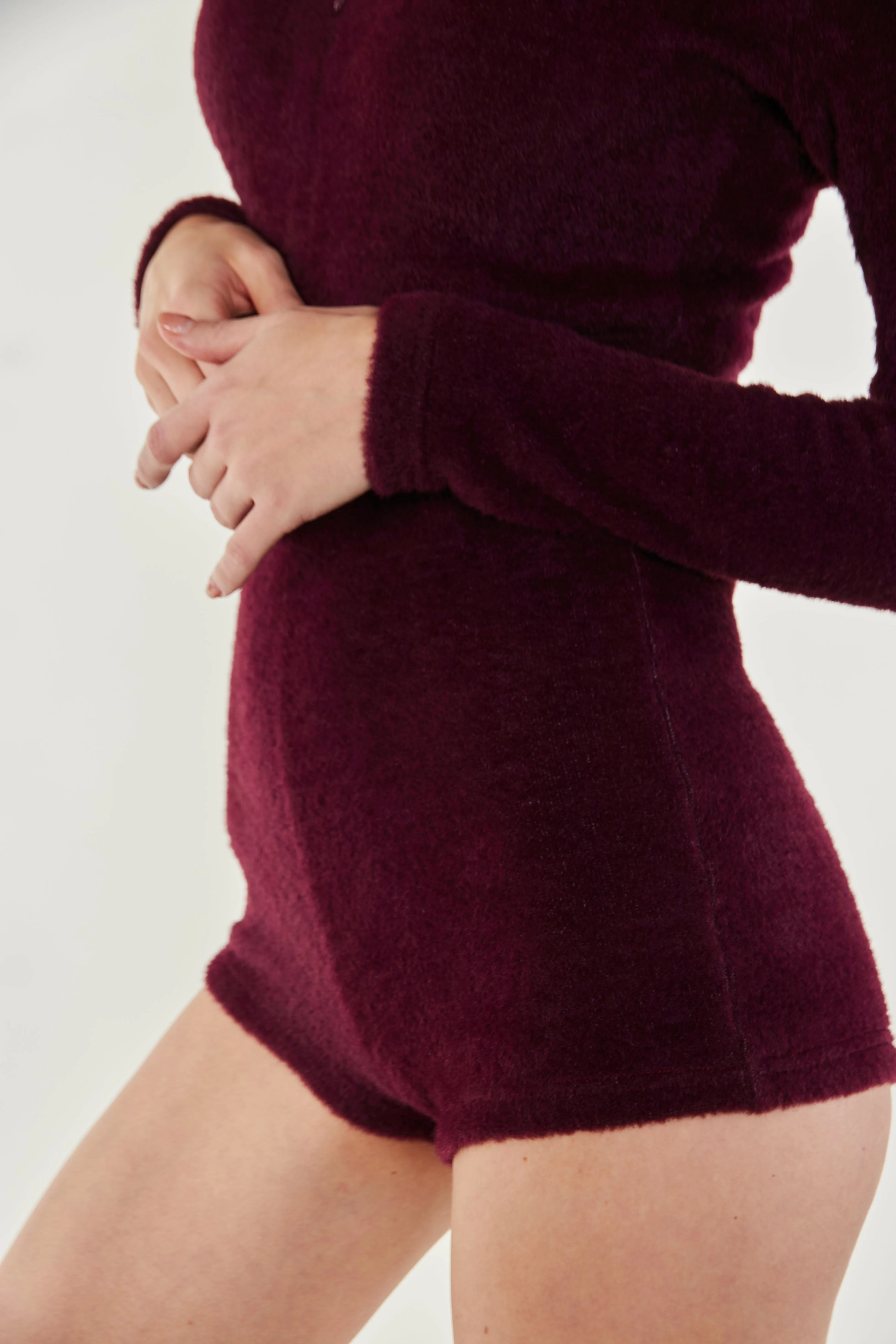 Cozy Darling Bodysuit - Wine Red sold by ROSEMA.ESE product image thumbnail 3