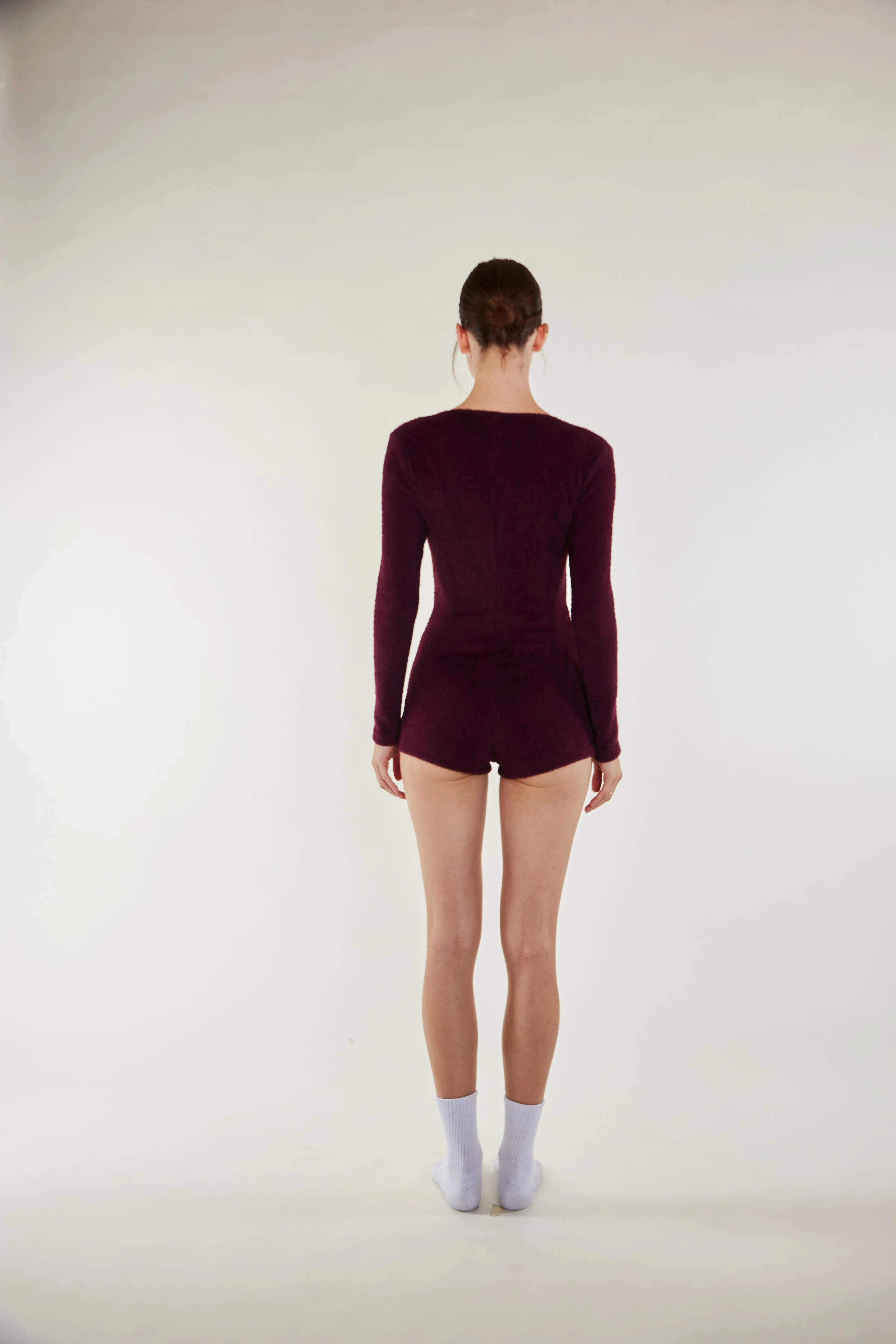 Cozy Darling Bodysuit - Wine Red sold by ROSEMA.ESE product image thumbnail 5
