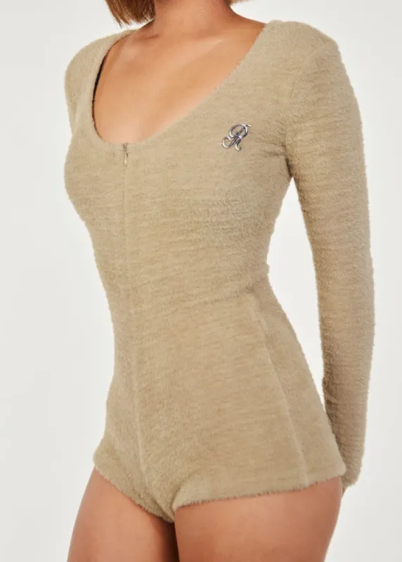 Cozy Darling Bodysuit - Khaki sold by ROSEMA.ESE