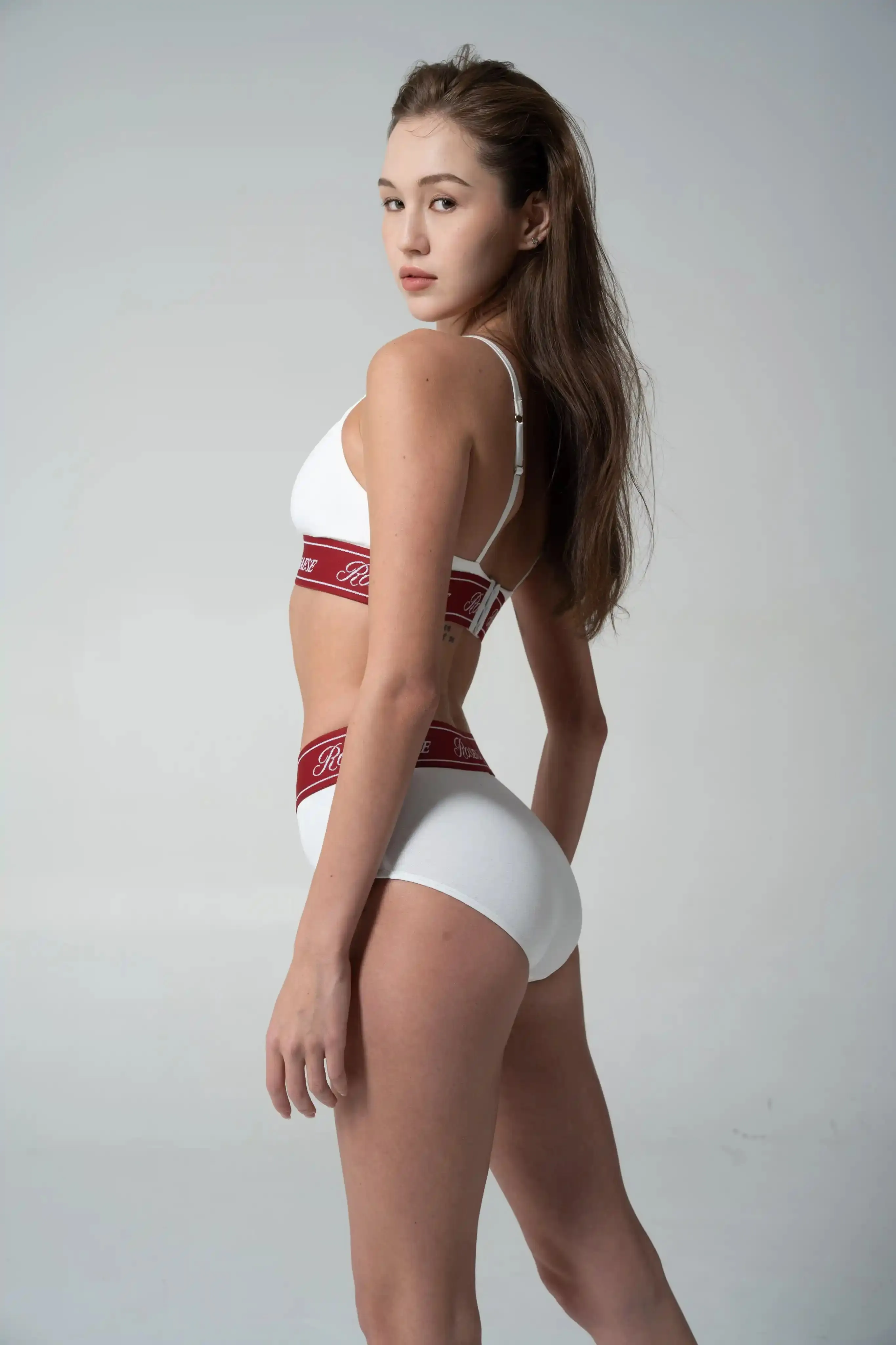 Cotton Triangle Bralette Set - White sold by ROSEMA.ESE product image thumbnail 3