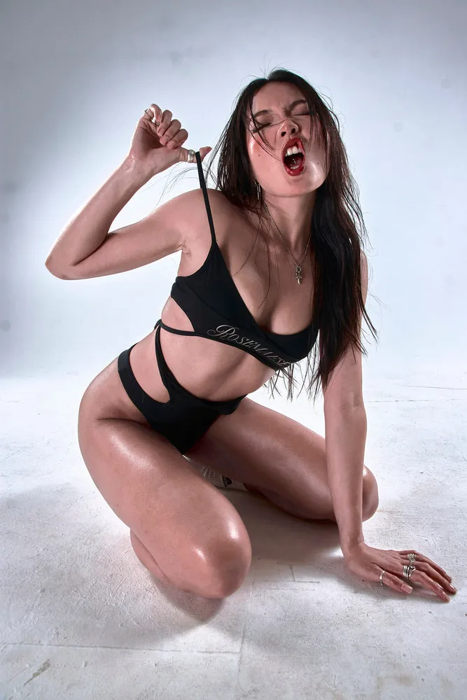 Star Mark One-Piece Swimsuit - Black sold by ROSEMA.ESE product image thumbnail 2