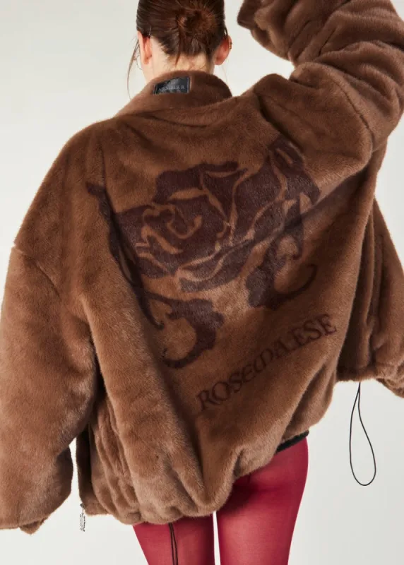 Cozy Darling Fur Coat - Brown sold by ROSEMA.ESE