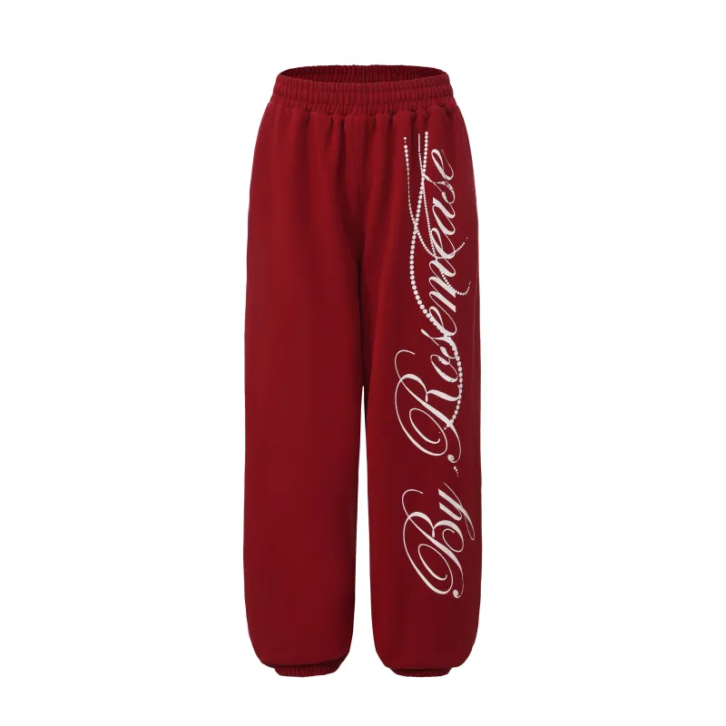 Winter Cotton Sport Pants - Red sold by ROSEMA.ESE
