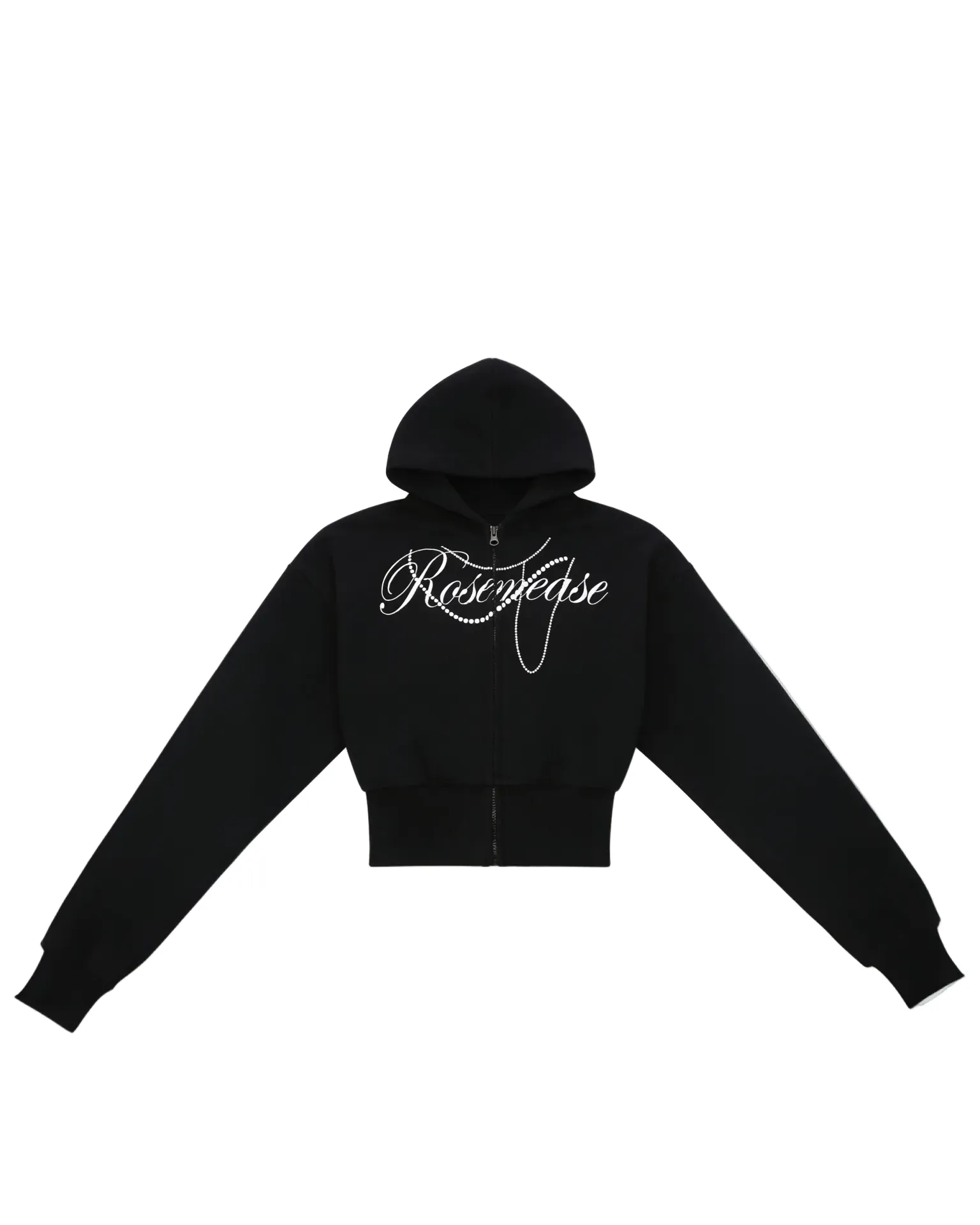 Winter Cotton Zipper Hoodie - Black sold by ROSEMA.ESE