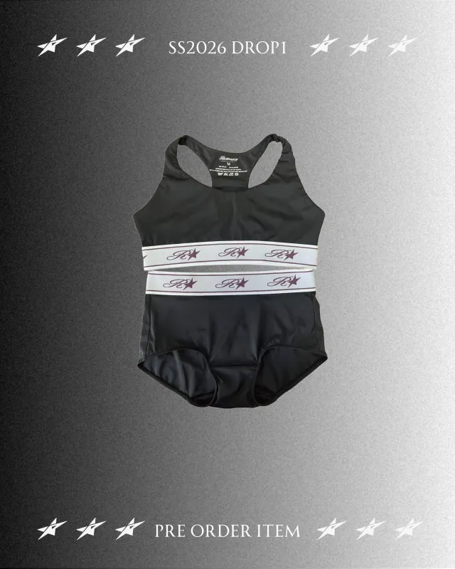 Sports Star Bra Set - Black made by ROSEMA.ESE