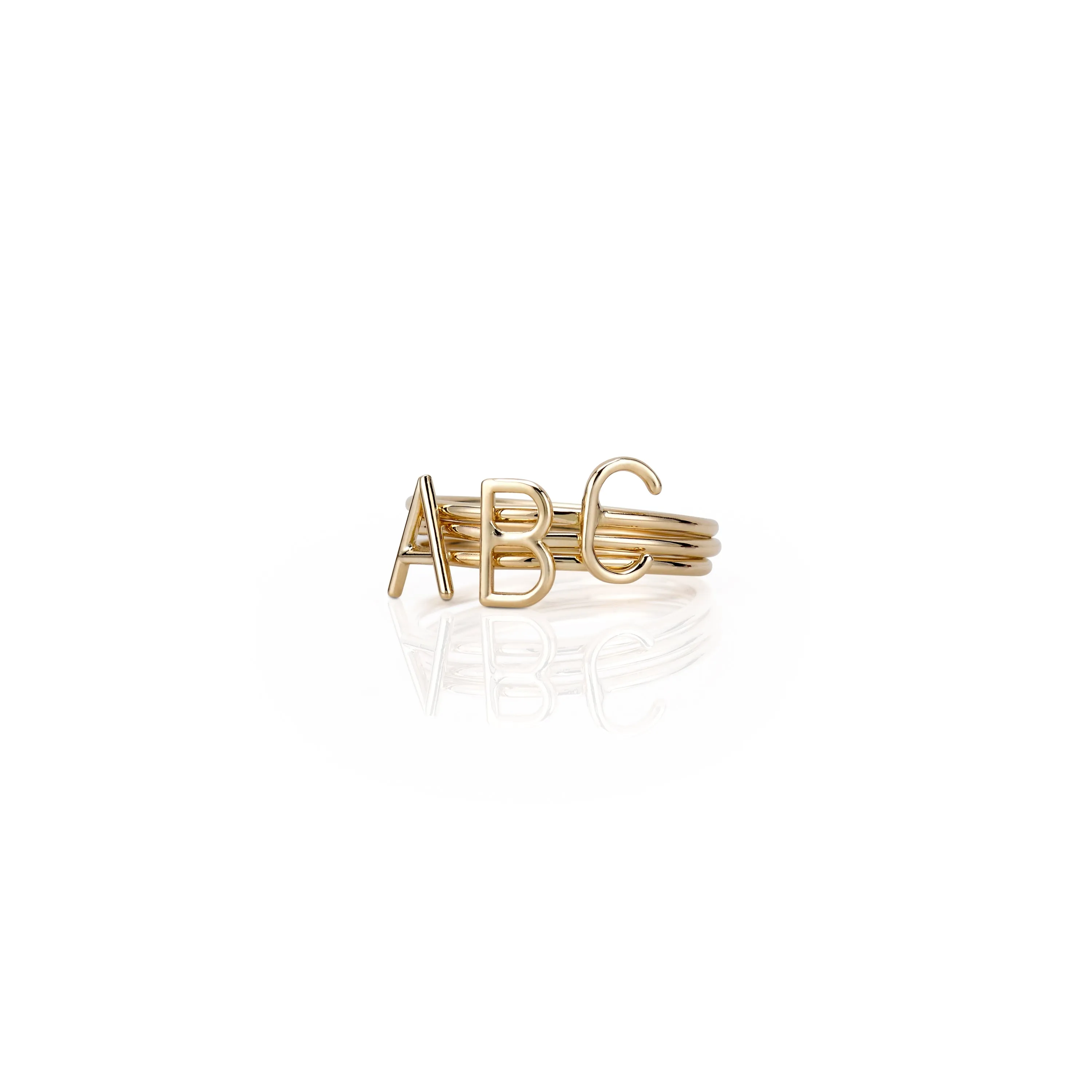AMELIA STACKABLE INITIAL RING sold by SARAH CHLOE