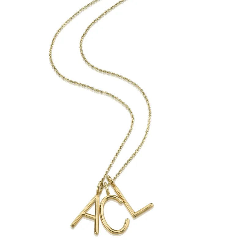 MELANGE-LAYERED ANDI INITIAL NECKLACE sold by SARAH CHLOE