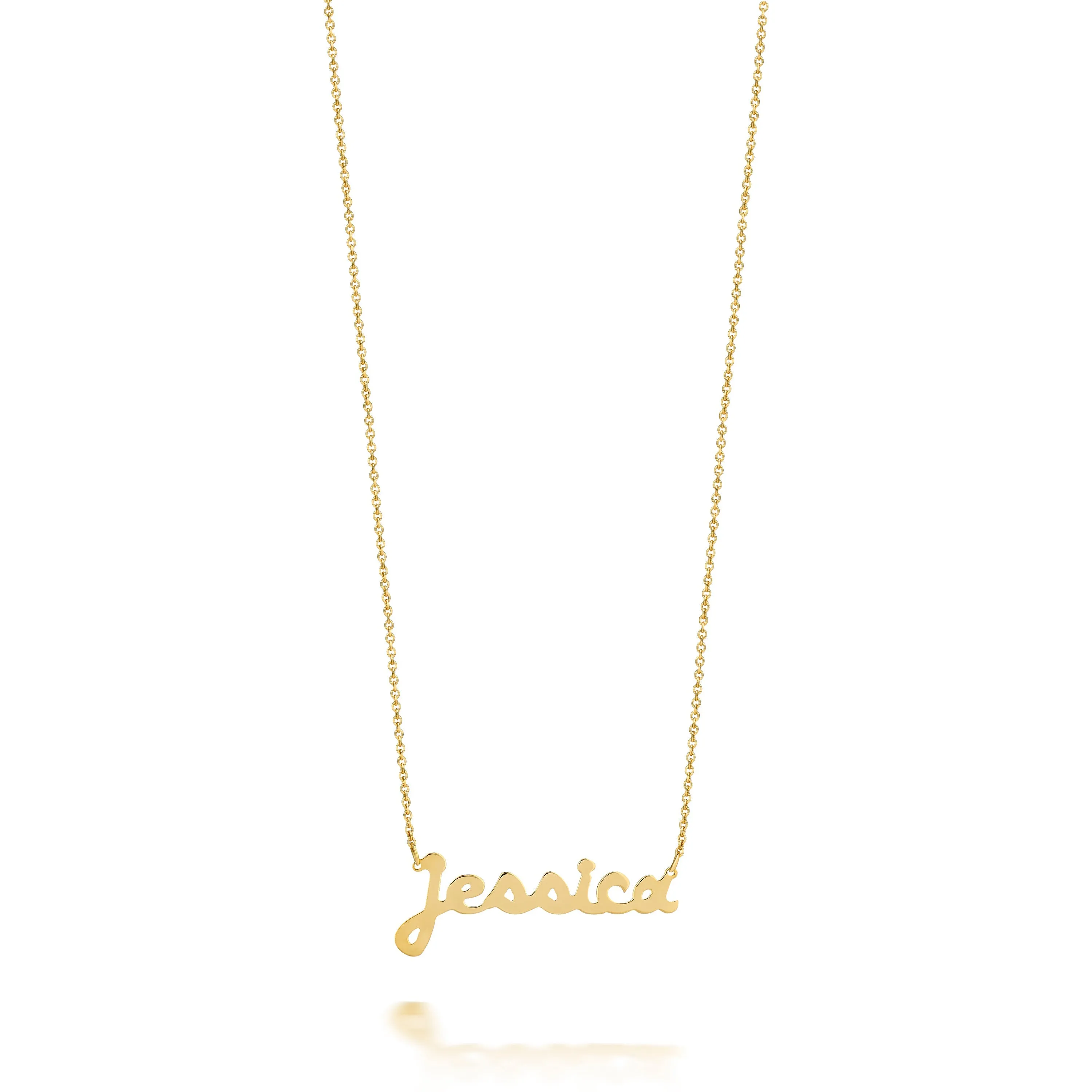AVA BUBBLE SCRIPT NAME NECKLACE sold by SARAH CHLOE