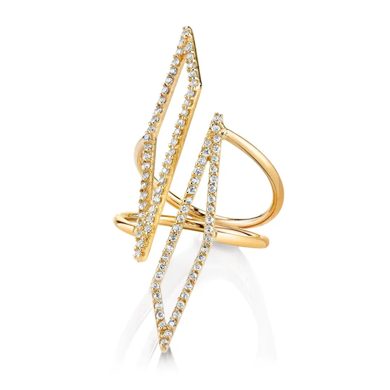 SHARDS v.01 DIAMOND MIRROR RING sold by SARAH CHLOE