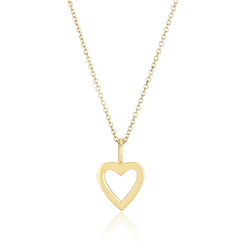 CHARMING-SHILOH OPEN HEART PENDANT made by SARAH CHLOE