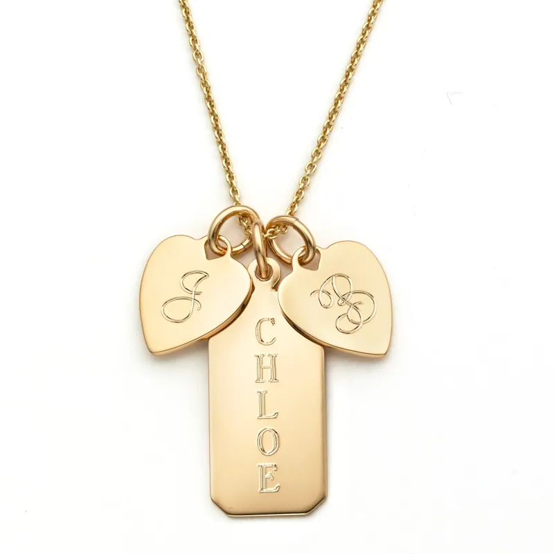 MELANGE LILOU & MAYA COMBO NECKLACE sold by SARAH CHLOE