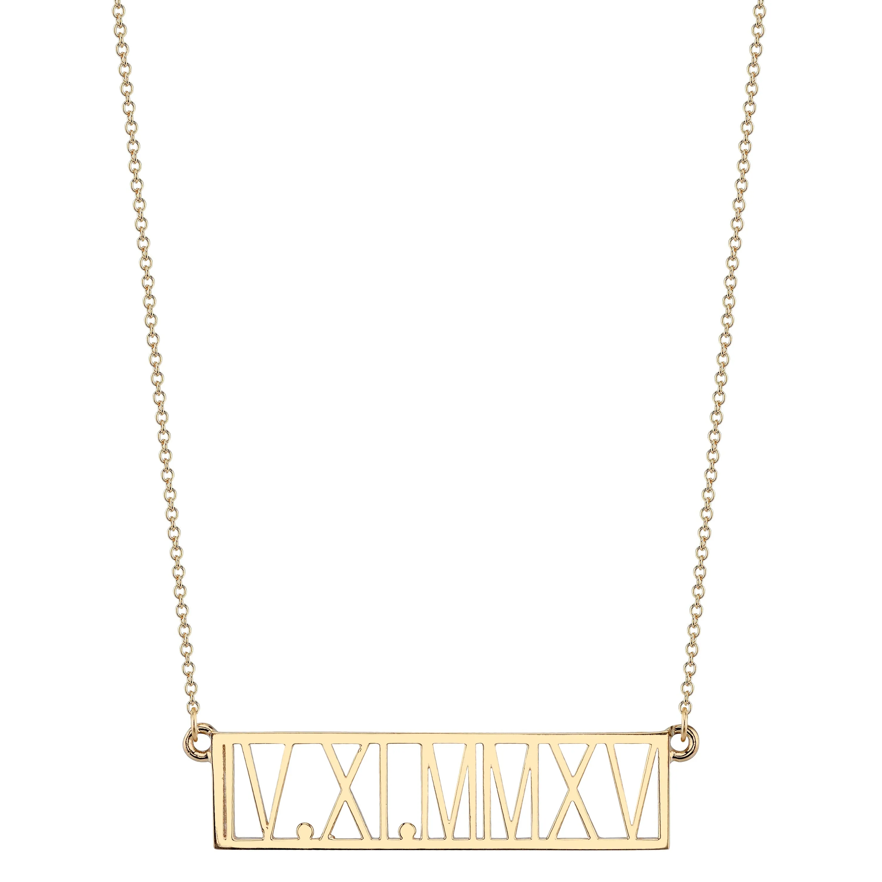 ROMAN NUMERAL NECKLACE sold by SARAH CHLOE