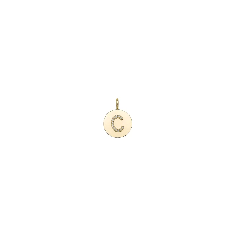 KARI DIAMOND MEDALLION CHARM-LOOSE sold by SARAH CHLOE
