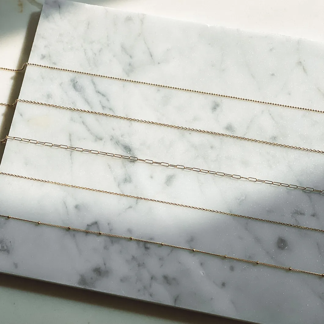 CHAINS: SATELLITE CHAIN-14K GOLD sold by SARAH CHLOE product image thumbnail 2