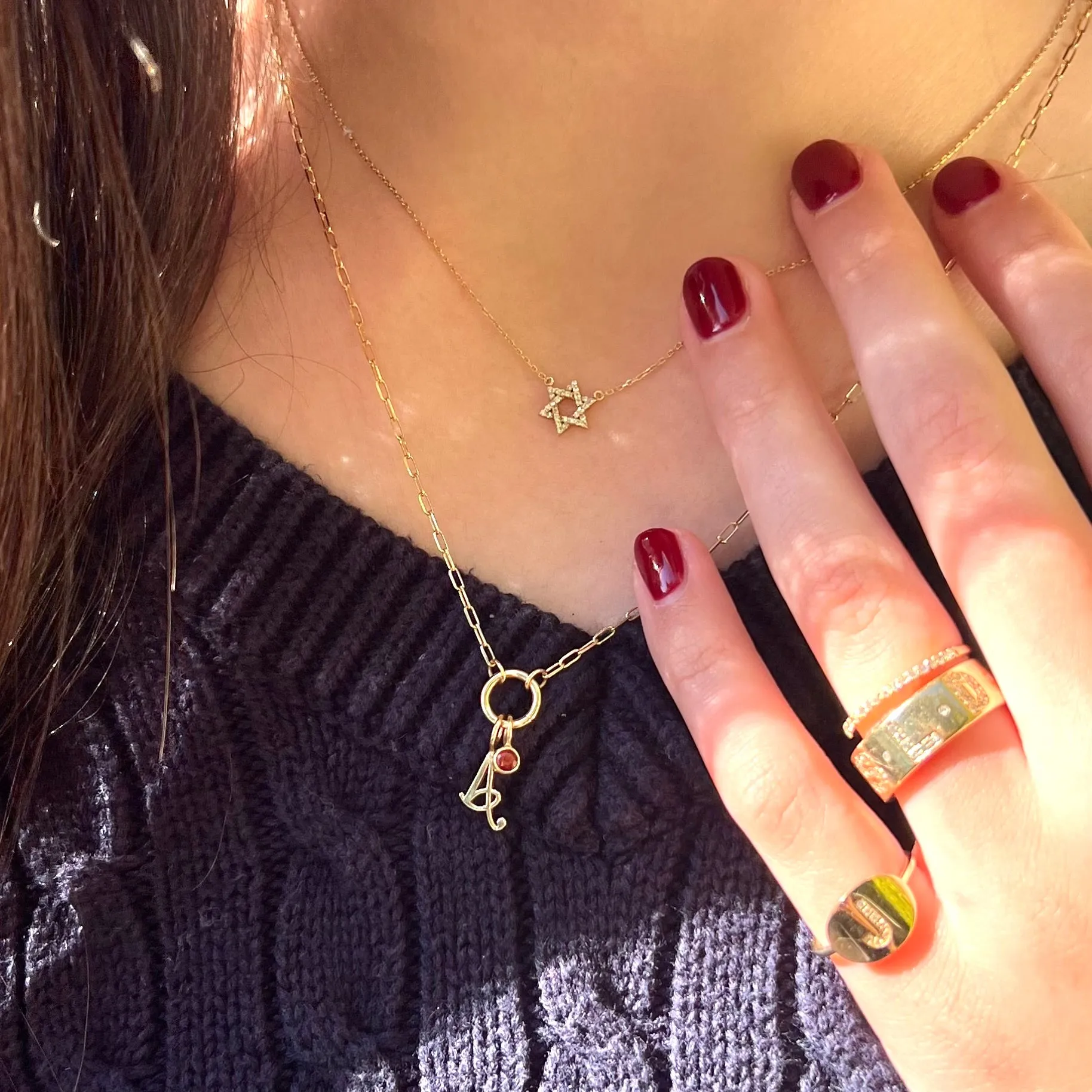 CHARMING STAR OF DAVID PENDANT sold by SARAH CHLOE product image thumbnail 3