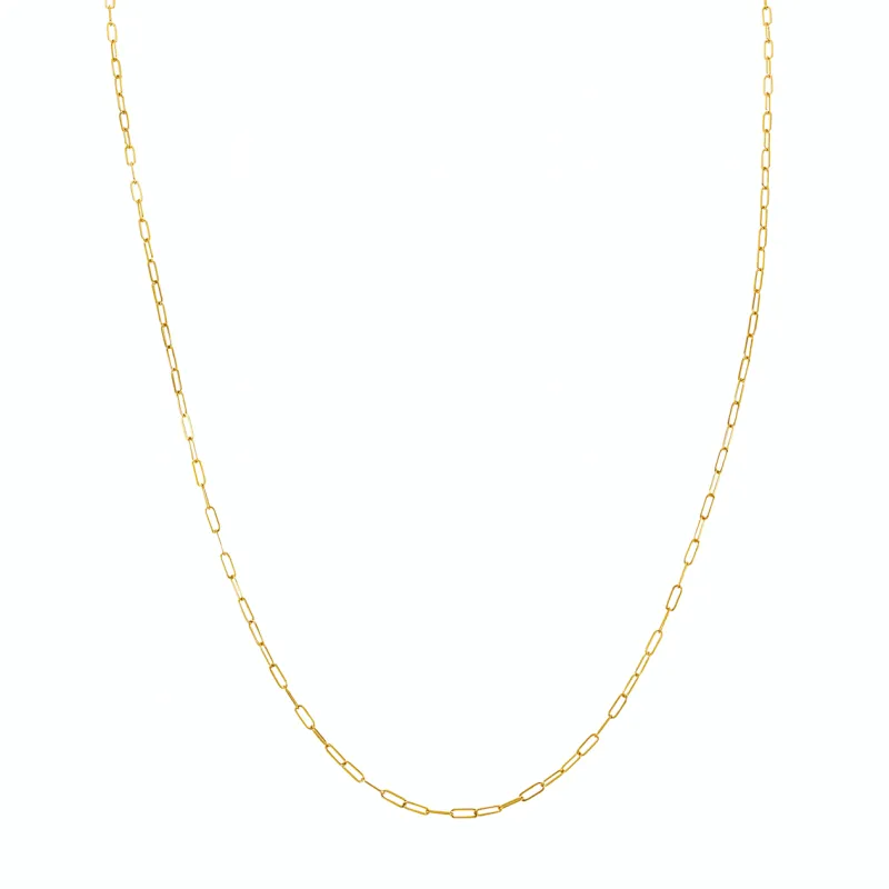 CHAINS: DAINTY PAPERCLIP CHAIN-SILVER & PLATED sold by SARAH CHLOE