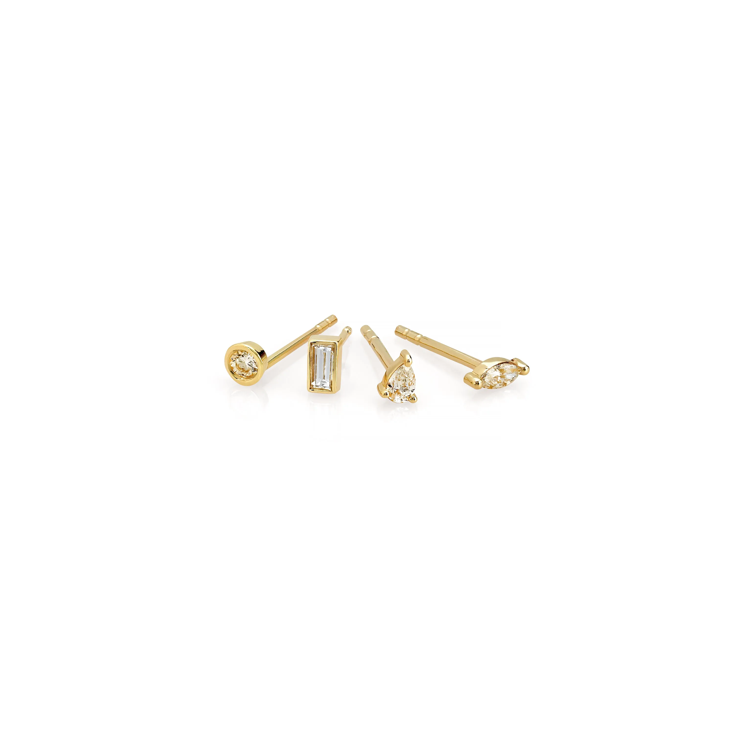 SLDA MINI PRONG DIAMOND STUD SINGLES sold by SARAH CHLOE product image thumbnail 2