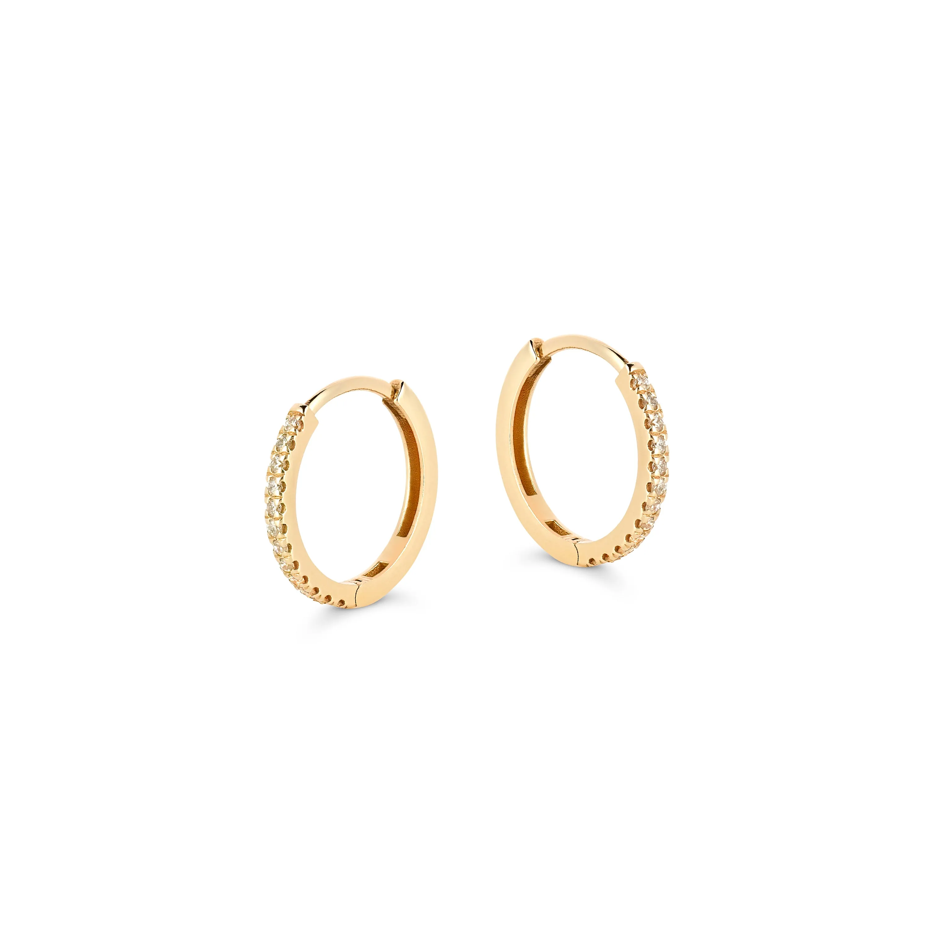 SLDA CLASSIC DIAMOND HOOP SINGLES sold by SARAH CHLOE product image thumbnail 3