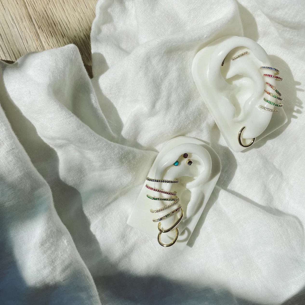 SLDA LARGE RAINBOW EAR CUFF SINGLE sold by SARAH CHLOE product image thumbnail 2