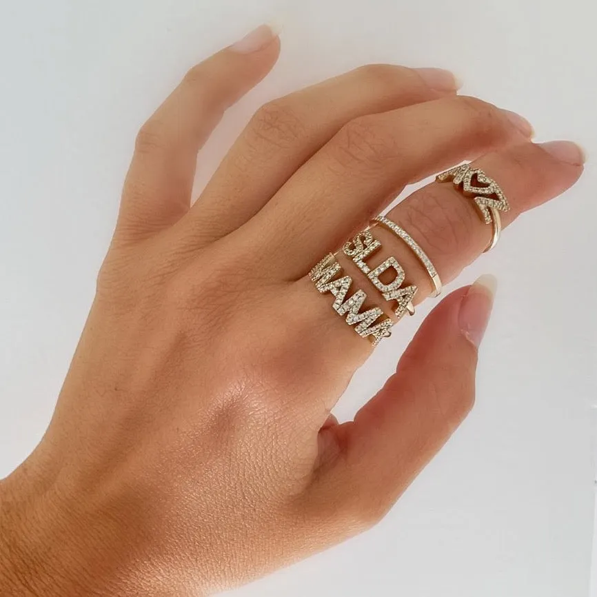 RIAVA DIAMOND MAMA RING sold by SARAH CHLOE product image thumbnail 3