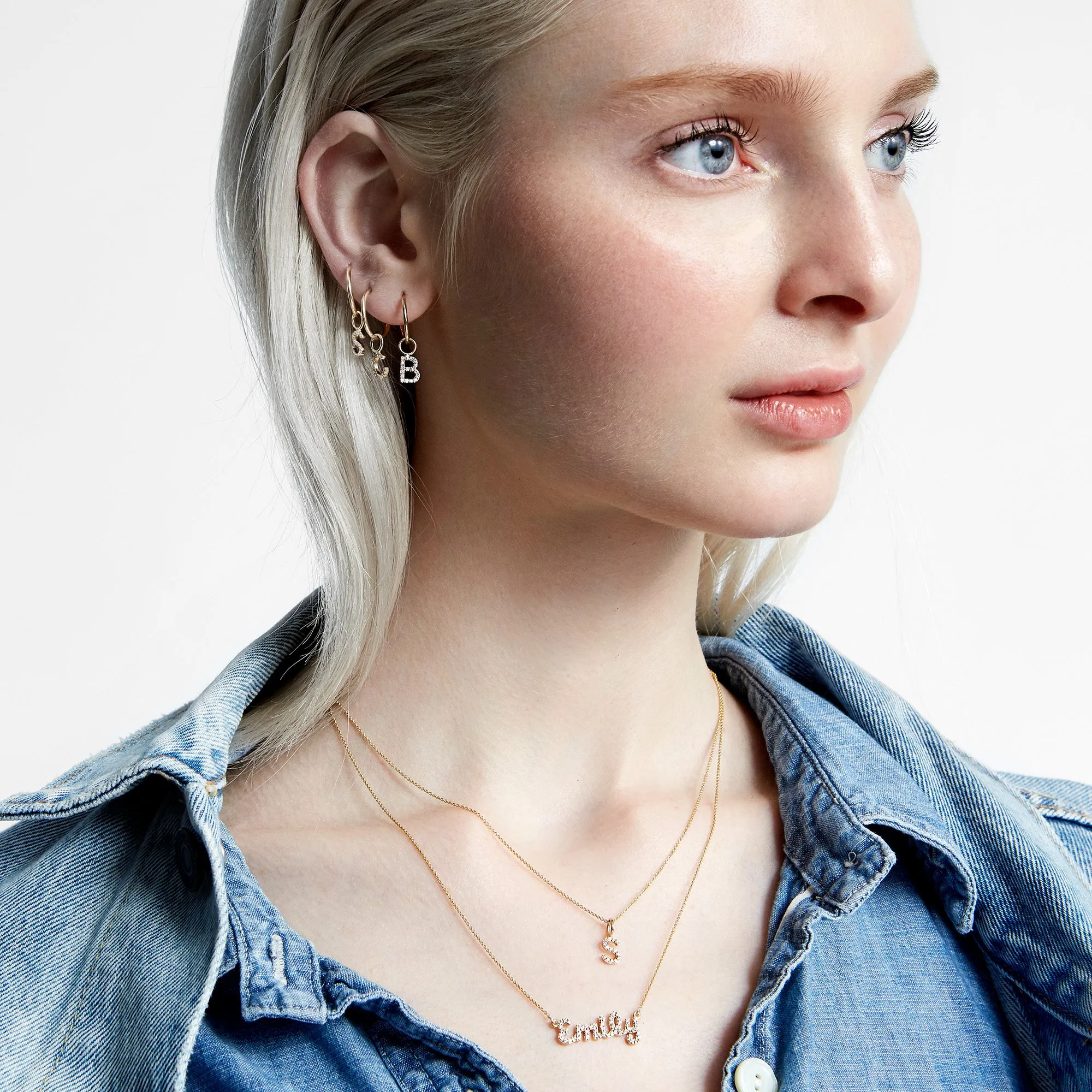 SLDA BIRTHSTONE HOOP SINGLES sold by SARAH CHLOE product image thumbnail 2