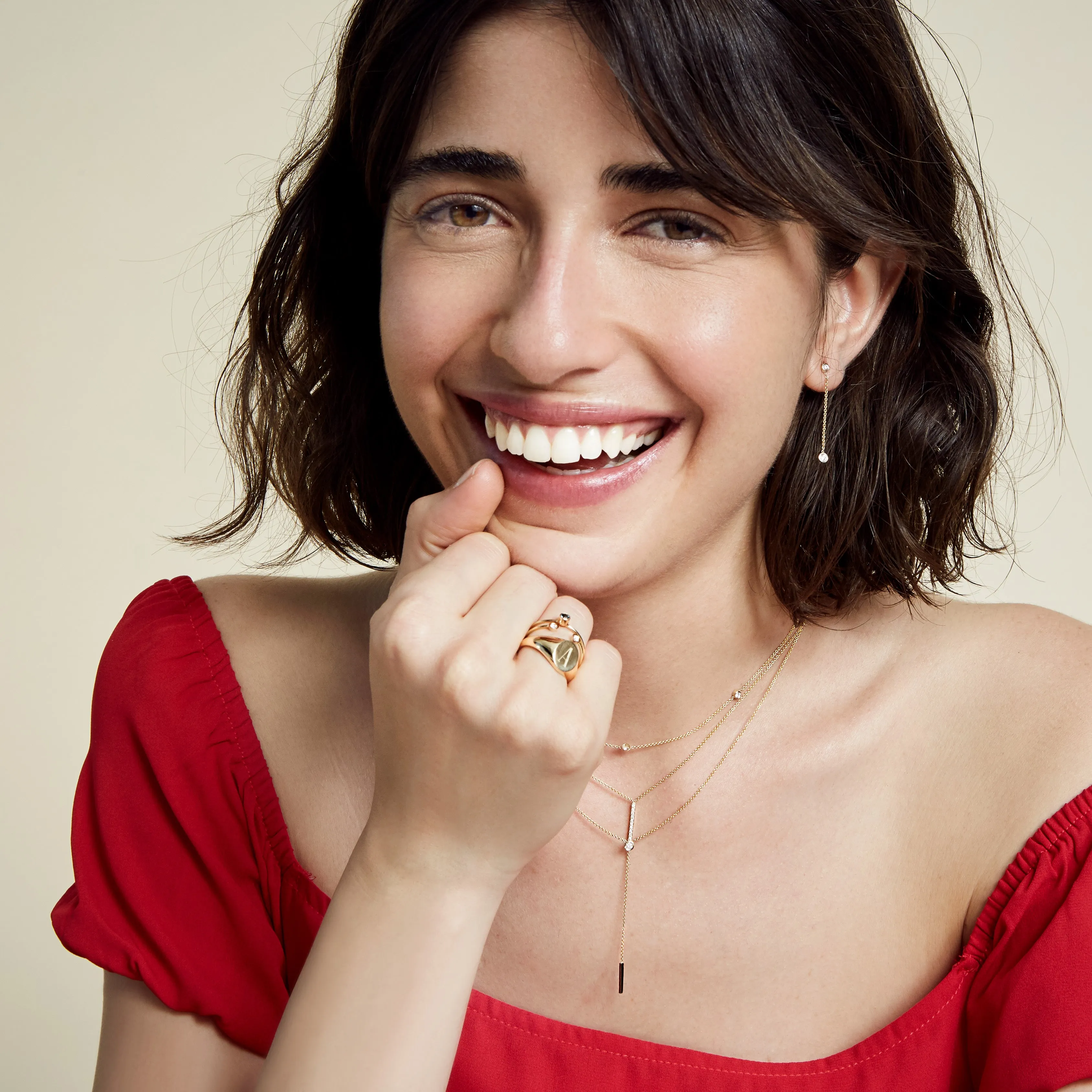 SLDA BIRTHSTONE DROP EARRINGS sold by SARAH CHLOE product image thumbnail 3