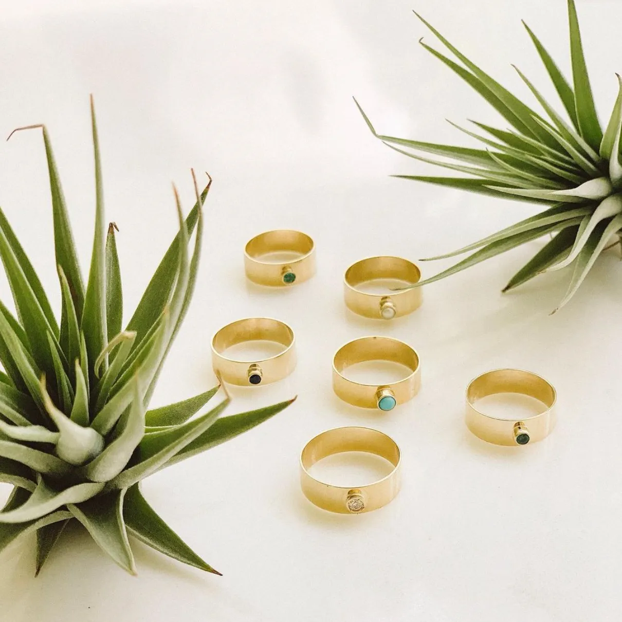 SLDA PEARL STACKABLE CIGAR RING BAND sold by SARAH CHLOE product image thumbnail 3