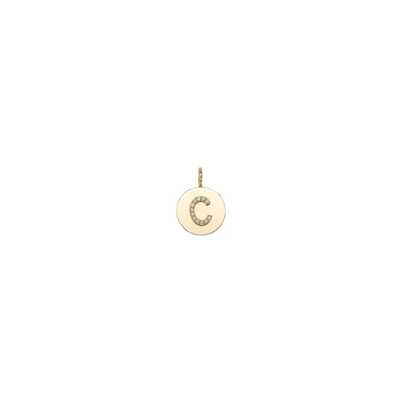 KARI DIAMOND MEDALLION CHARM-LOOSE sold by SARAH CHLOE