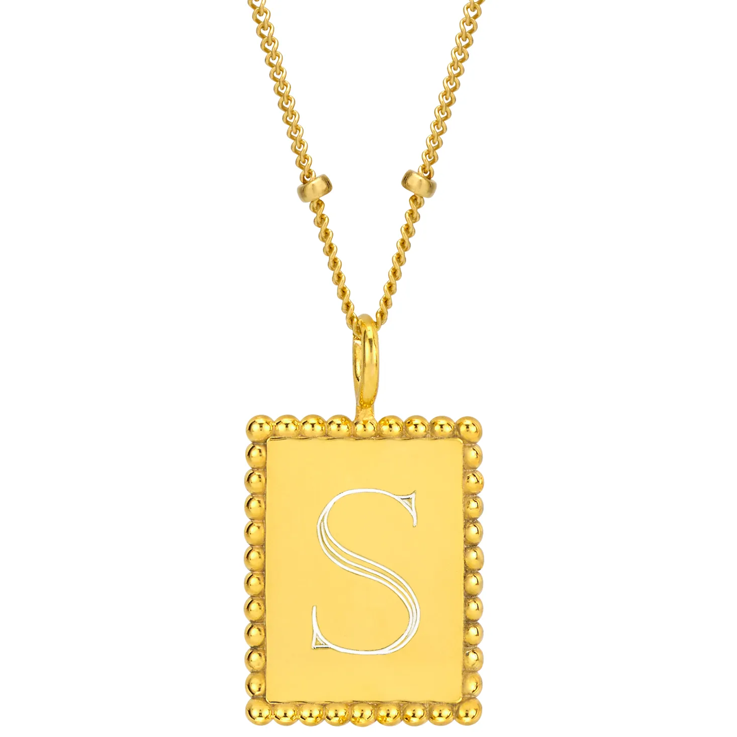 MADI RECTANGLE MEDALLION sold by SARAH CHLOE product image thumbnail 3