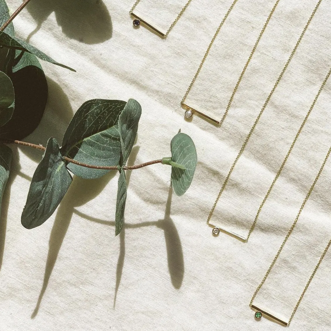 SLDA BIRTHSTONE BEZEL ACCENT NECKLACE sold by SARAH CHLOE product image thumbnail 2