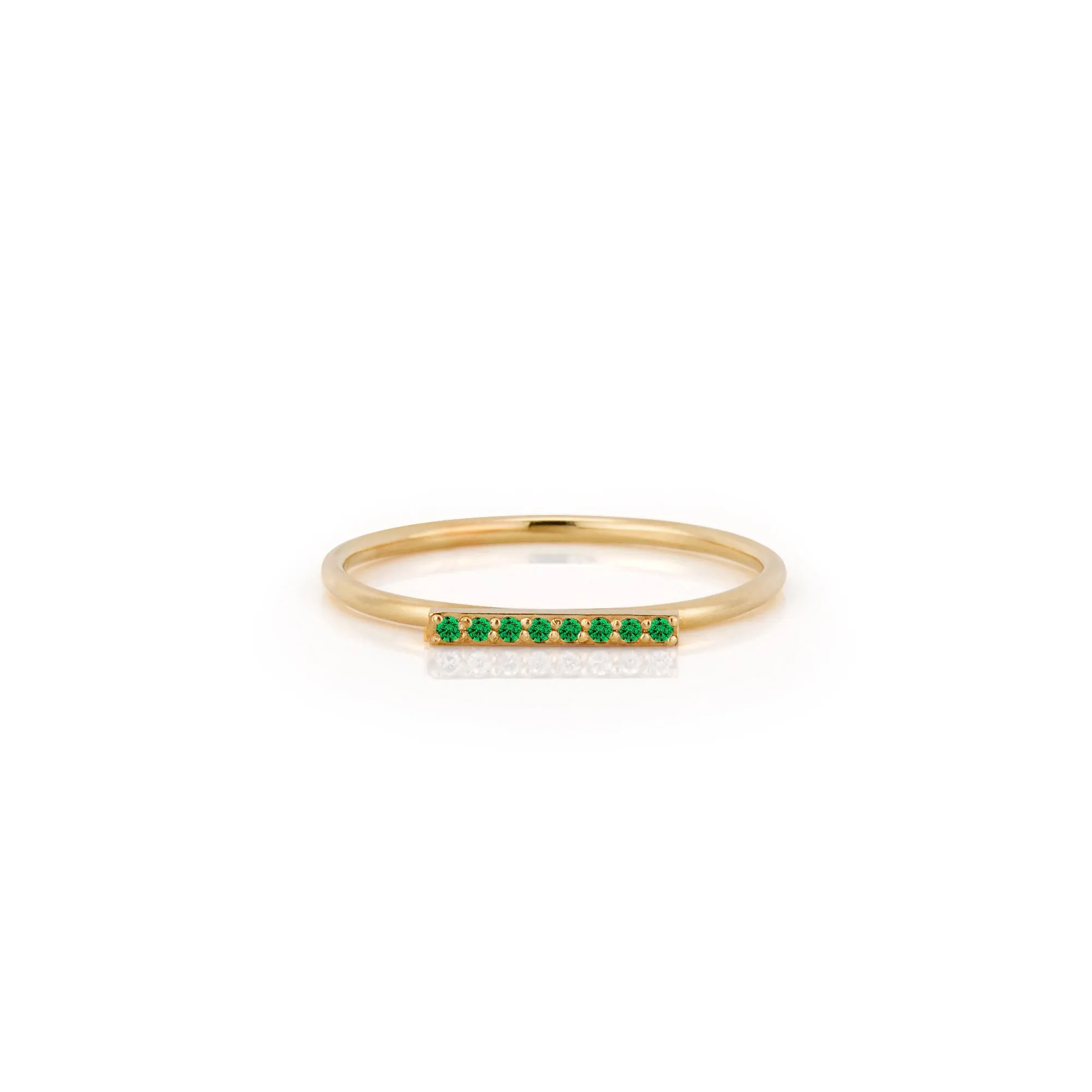 SLDA BIRTHSTONE STACKABLE BAR RING sold by SARAH CHLOE