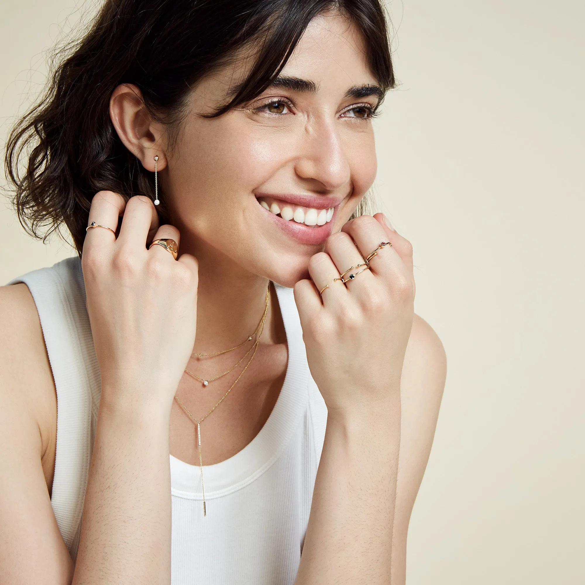 SLDA BIRTHSTONE STACKABLE RING sold by SARAH CHLOE product image thumbnail 4